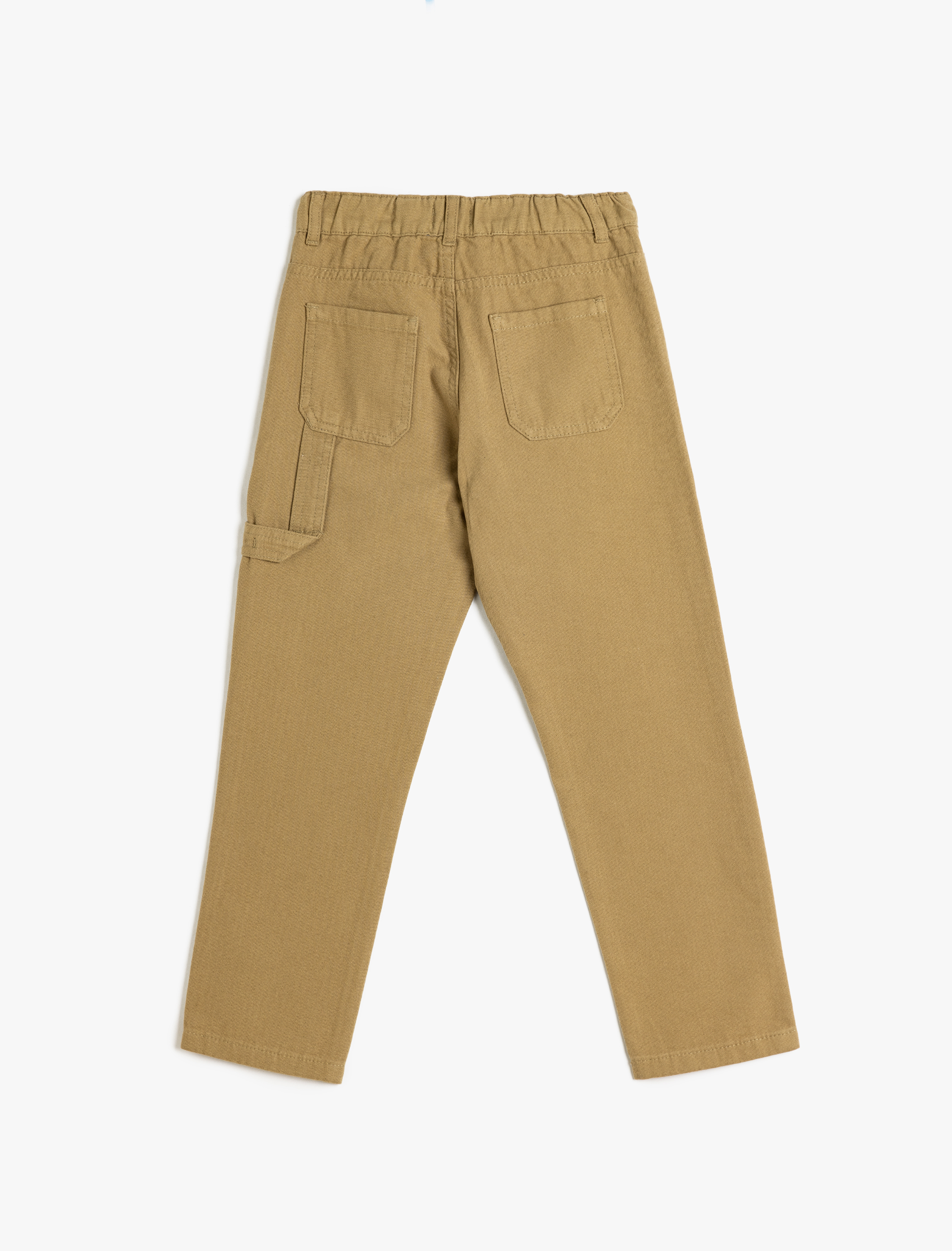 Erkek Çocuk Basic Pantolon Cep Detaylı Beli Lastikli Pamuklu