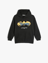 Batman Kapşonlu Sweatshirt Lisanslı Uzun Kollu