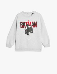 Batman Sweatshirt Lisanslı Baskılı Uzun Kollu