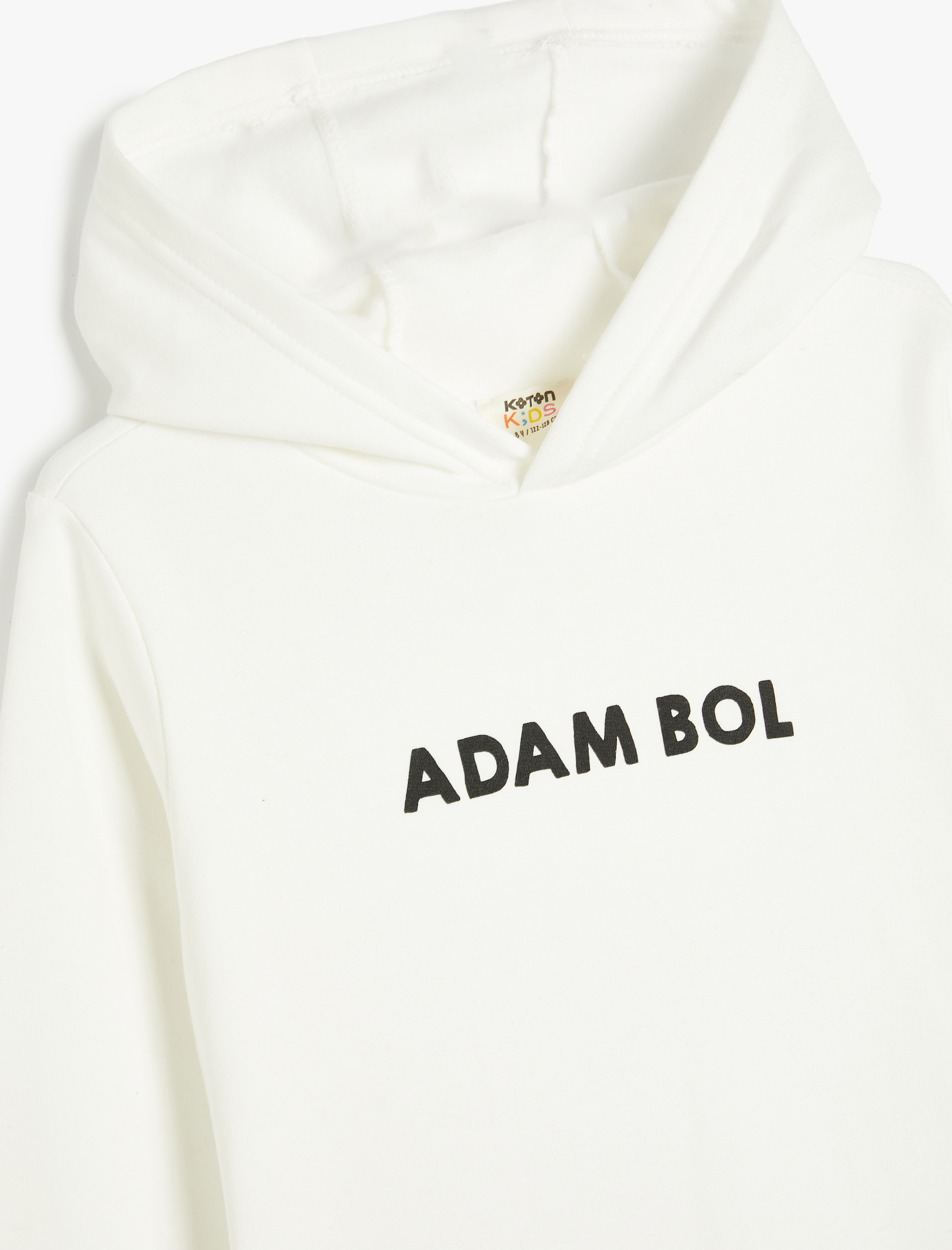  Erkek Çocuk Baskılı Uzun Kollu Şardonlu Kapşonlu Sweatshirt