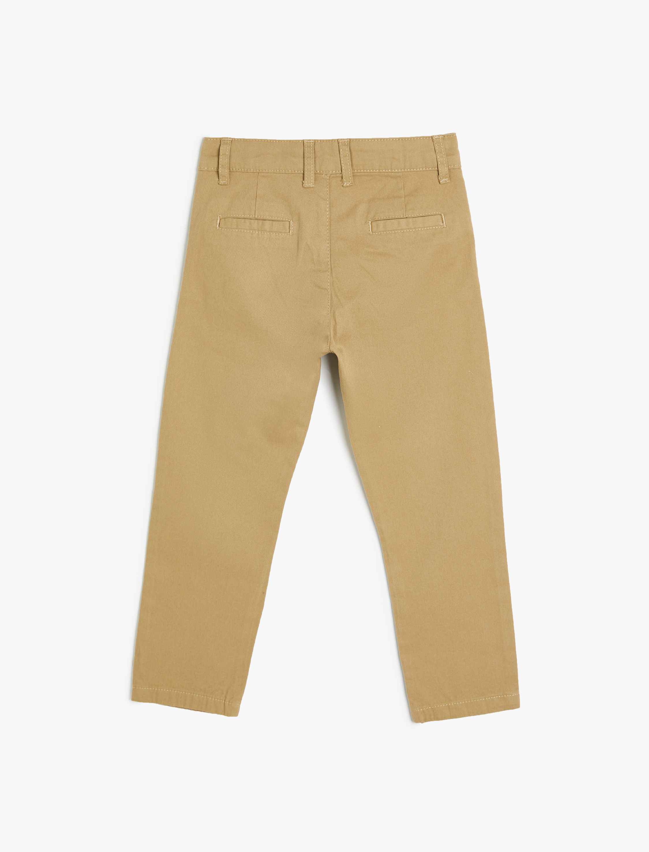  Erkek Çocuk Chino Pantolon Cep Detaylı Pamuklu