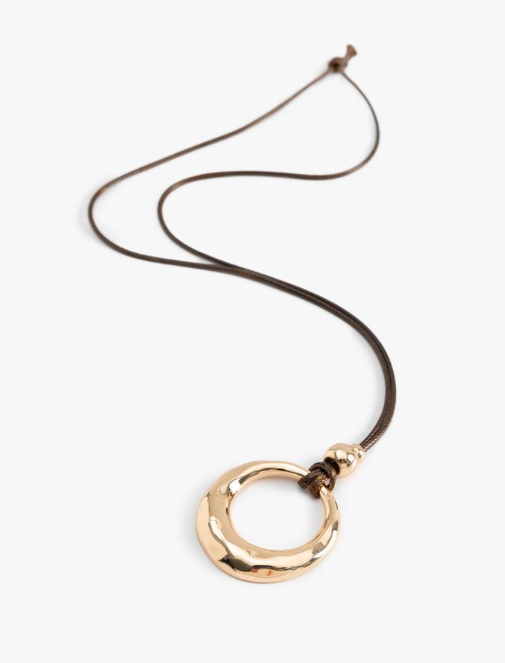 Kadın Geometrik Charm Detaylı Kolye