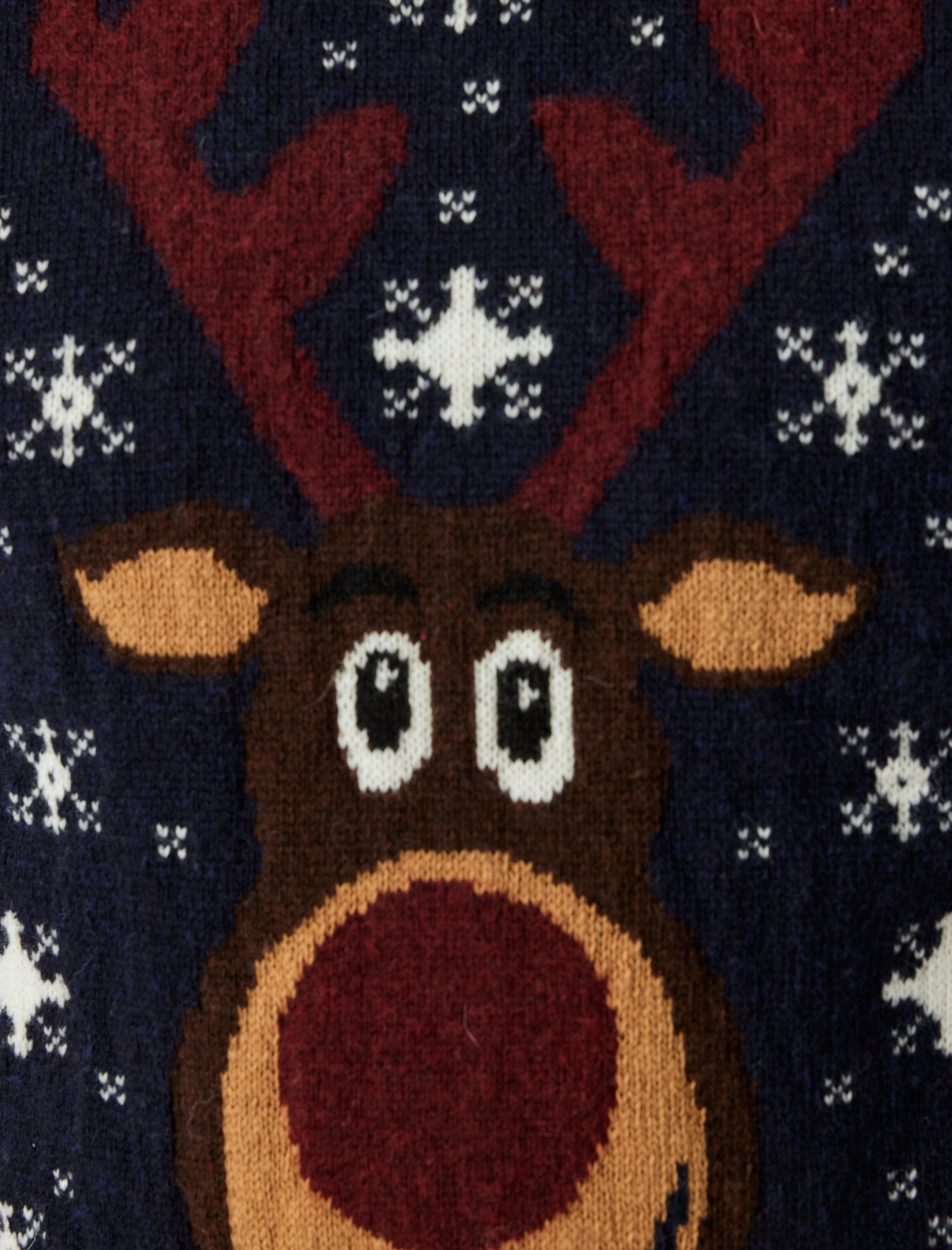 Bisiklet Yaka Triko Yılbaşı Kazağı