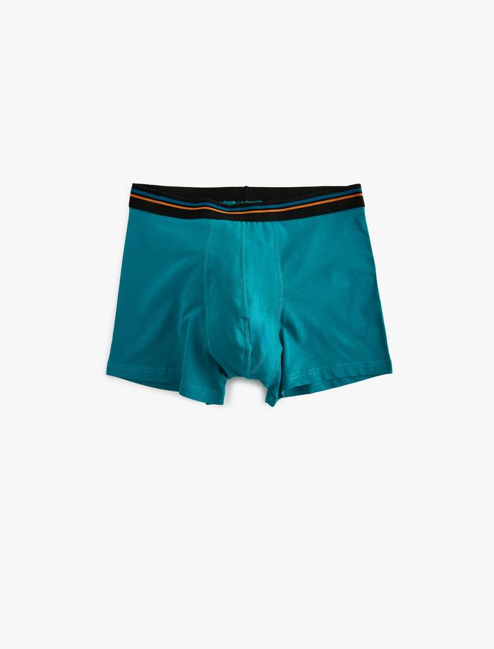  Pamuklu Şişe Baskılı Oversize 3'lü Boxer Seti