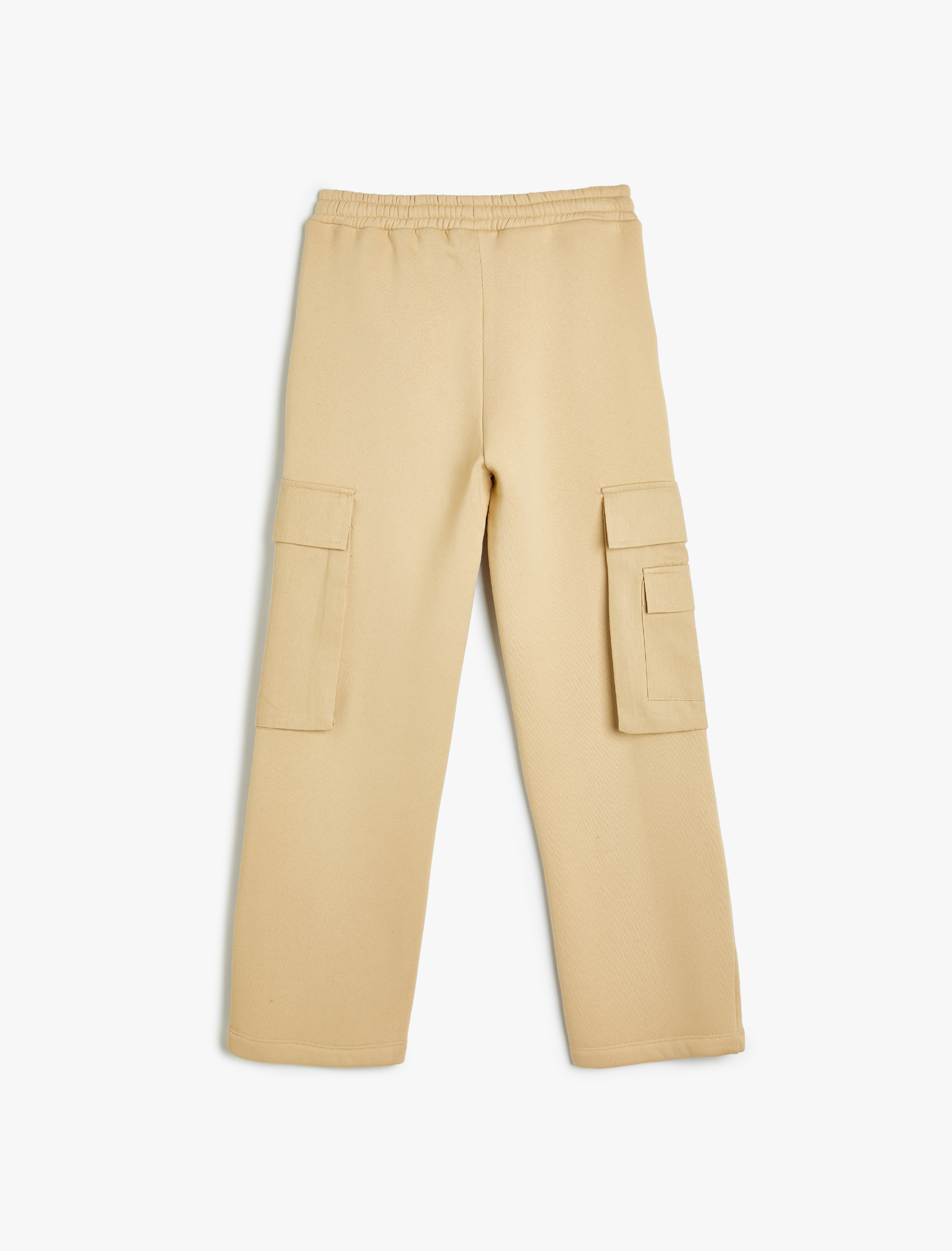  Erkek Çocuk Eşofman Altı Kargo Cep Detaylı Beli Bağlamalı Şardonlu