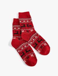 Desenli Yılbaşı Çorabı