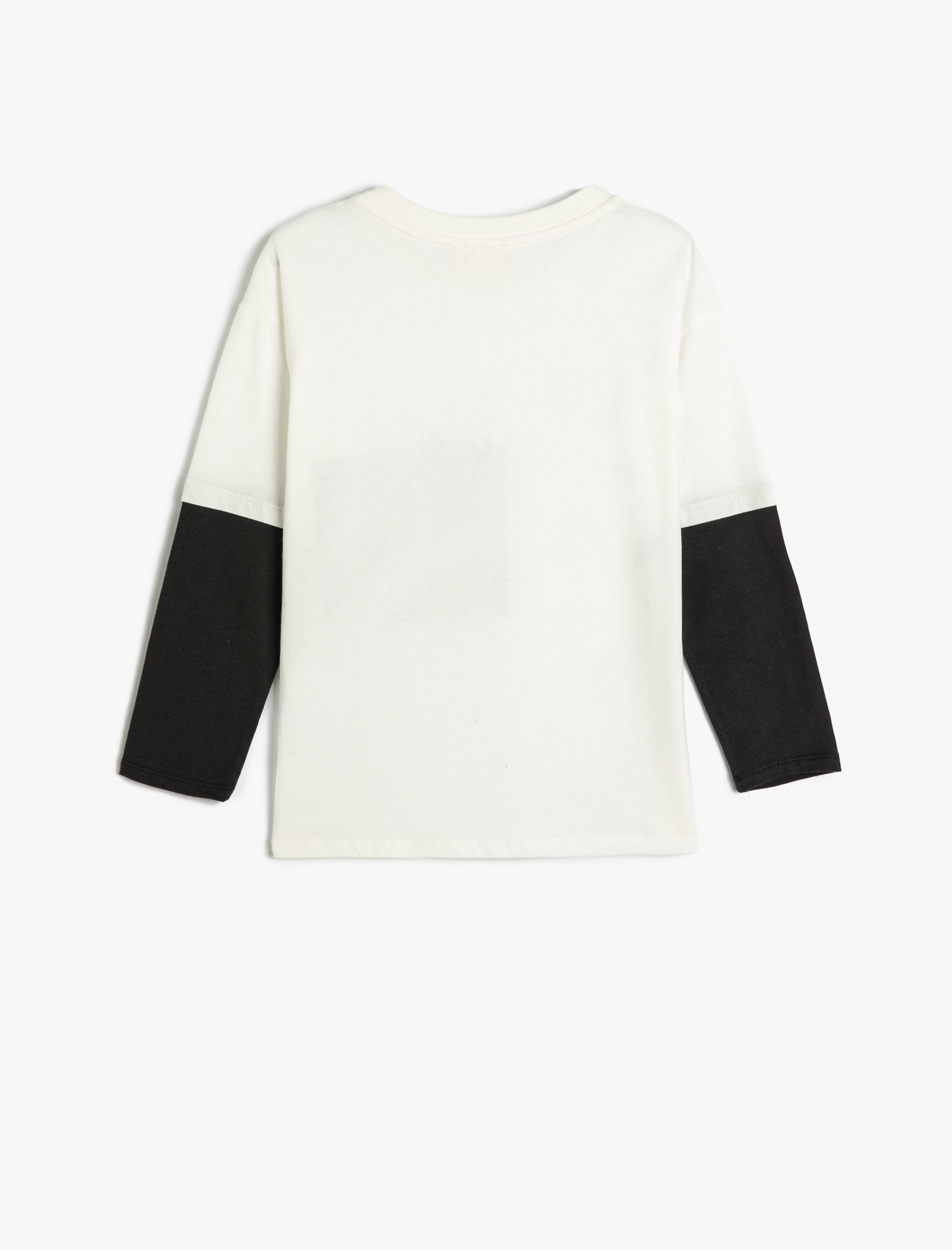  Erkek Çocuk Uzay Baskılı Uzun Kollu Pamuklu Tişört