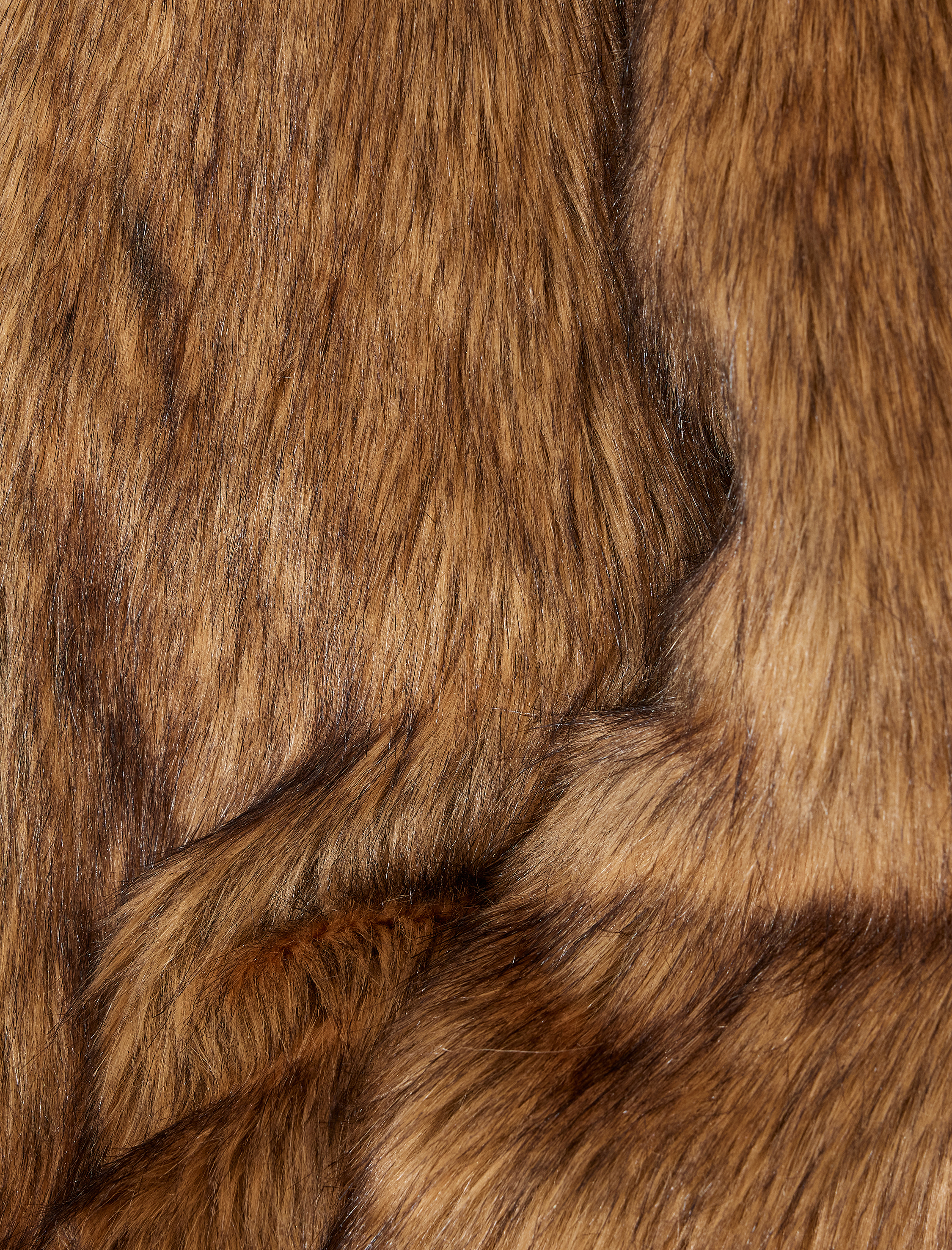   Koton X İnji - Oversize Kapüşonlu Cep Detaylı Suni Kürk Kaban