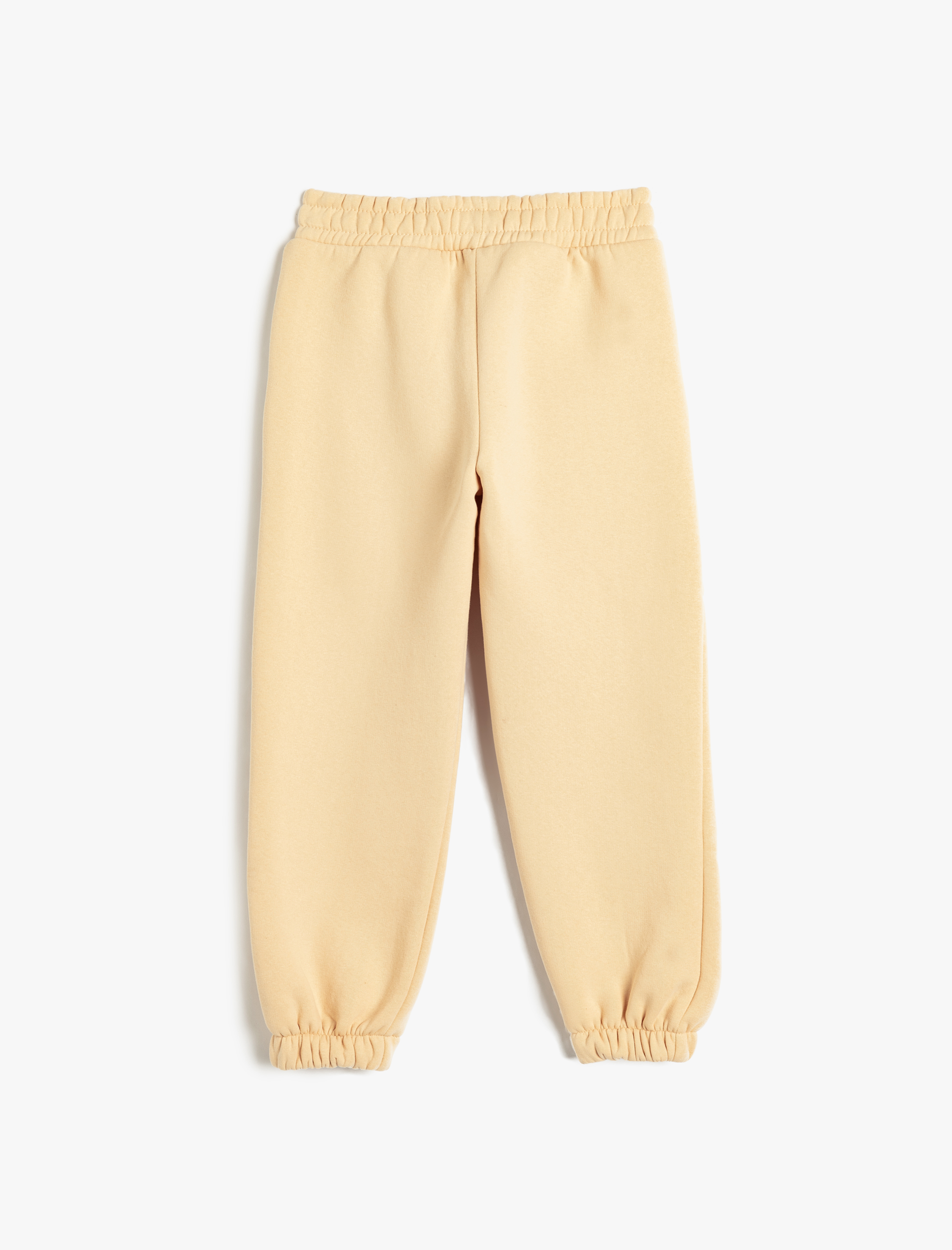  Kız Çocuk Basic Jogger Eşofman Altı Cep Detaylı Beli Lastikli Şardonlu