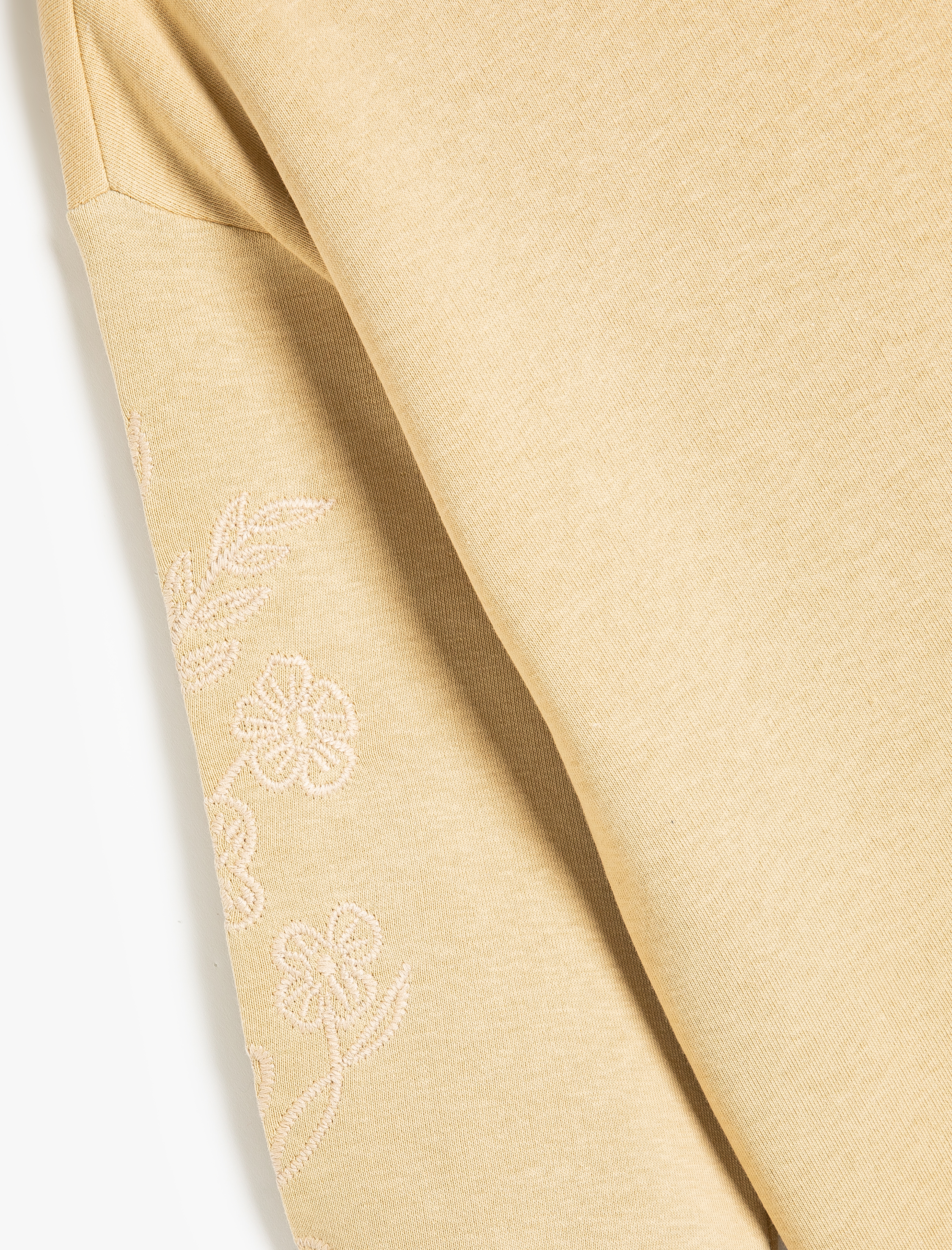  Kız Çocuk Basic Sweatshirt Şardonlu Bisiklet Yaka