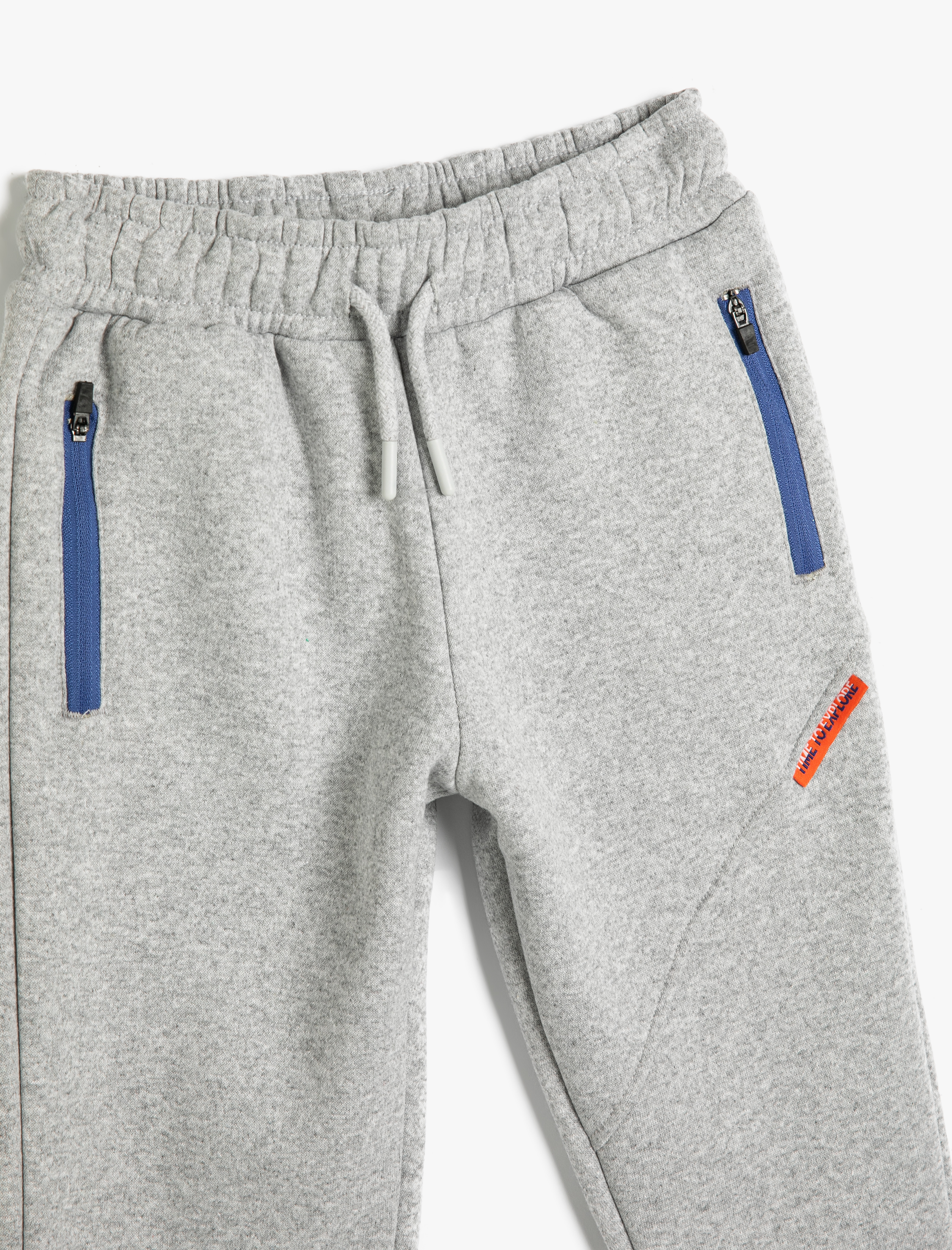  Erkek Çocuk Jogger Eşofman Altı Cep Detaylı Beli Bağlamalı Şardonlu