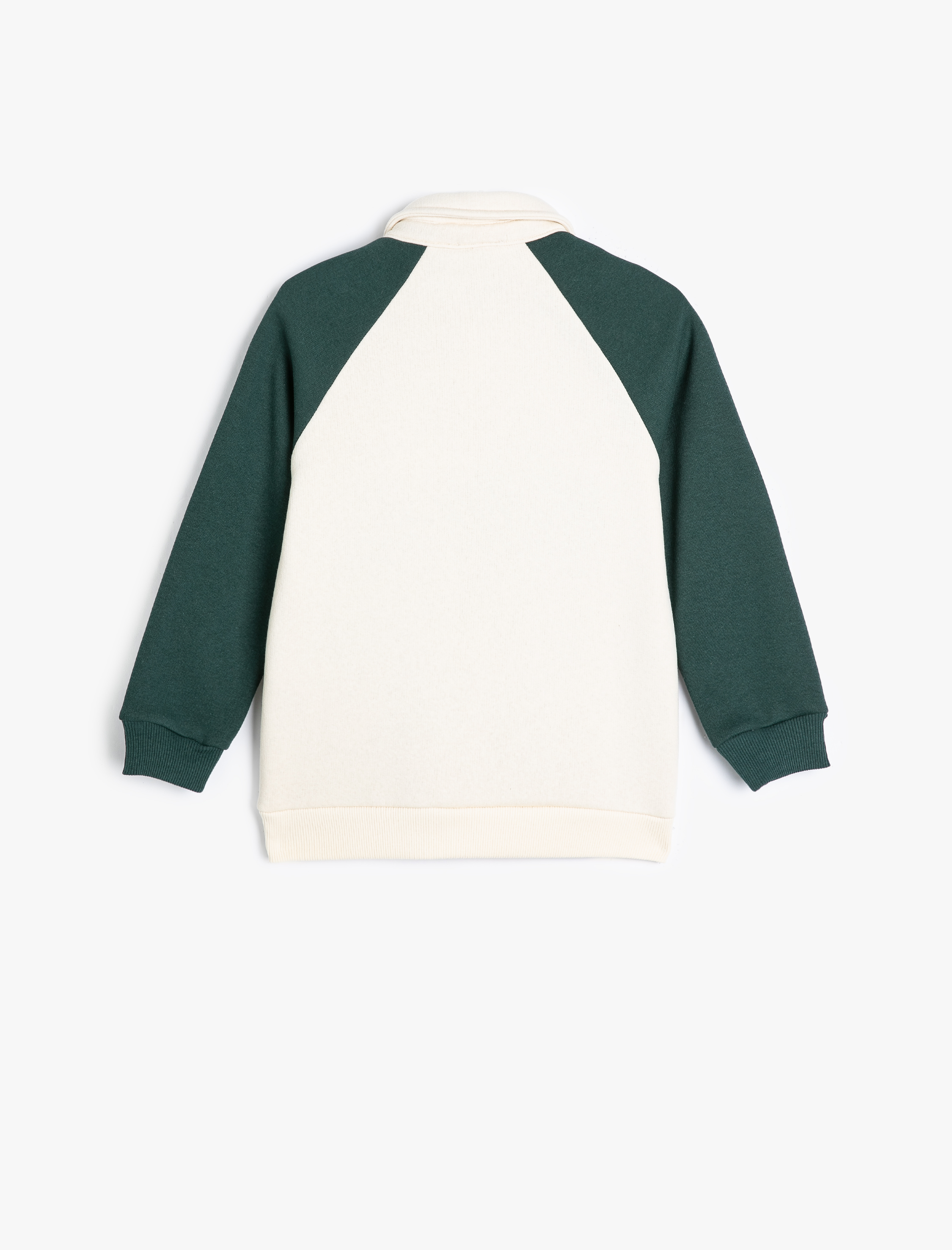  Erkek Çocuk Polo Yaka Sweatshirt Baskılı Uzun Kollu Düğme Detaylı Şardonlu