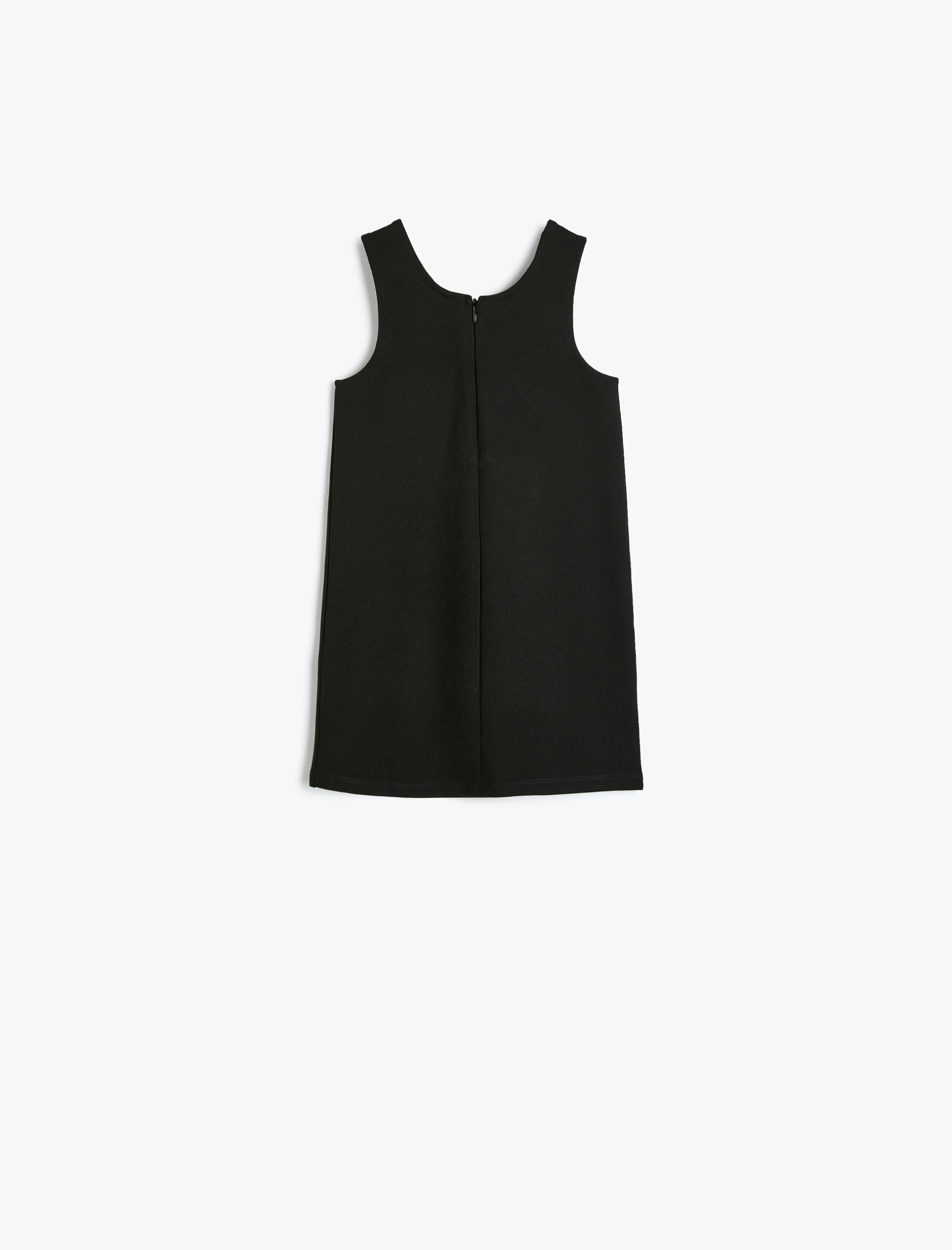  Kız Bebek Yuvarlak Yaka Fiyonk Detaylı Viskon Jile Elbise