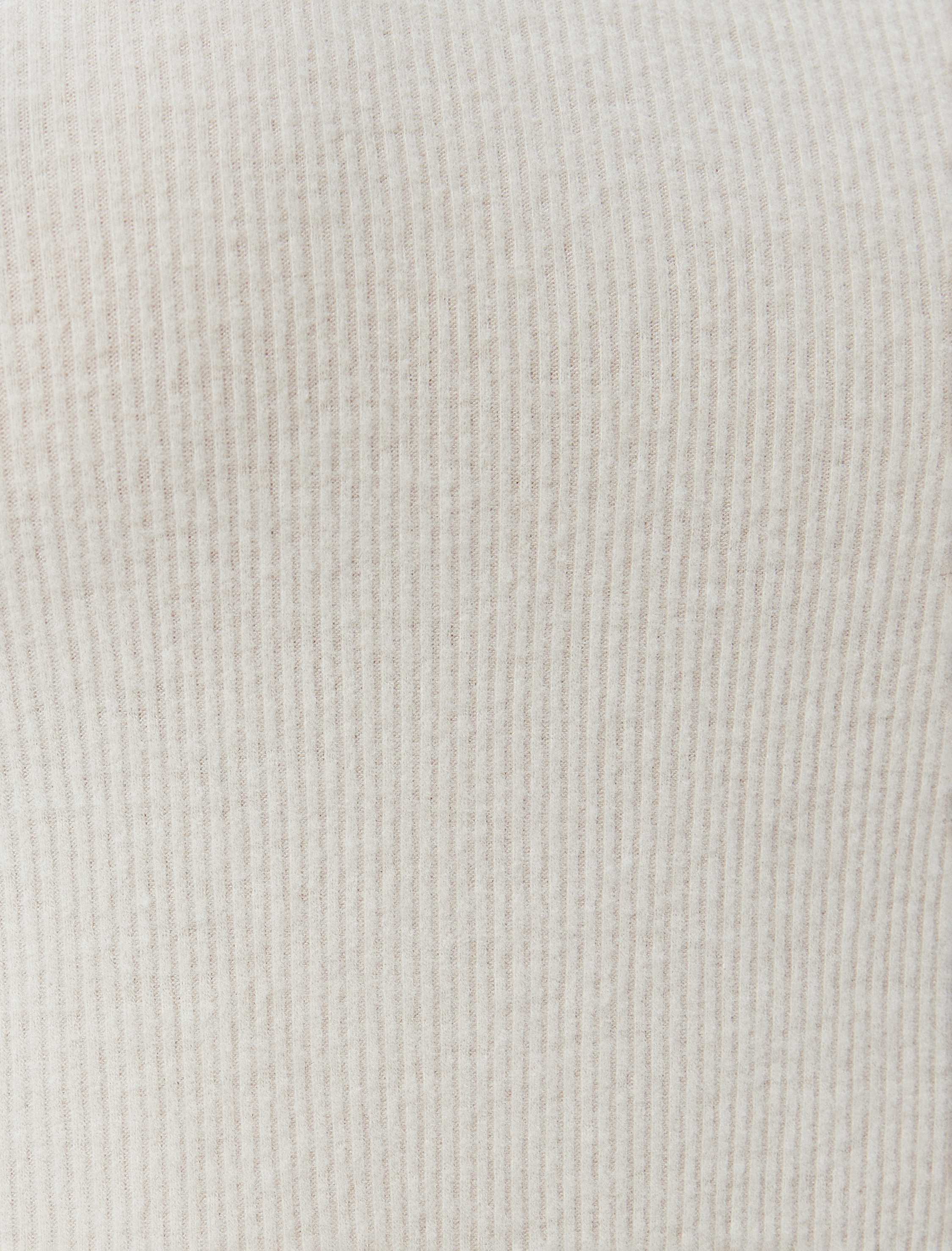 Uzun Kollu Bisiklet Yaka Örgü Crop Pijama Üstü