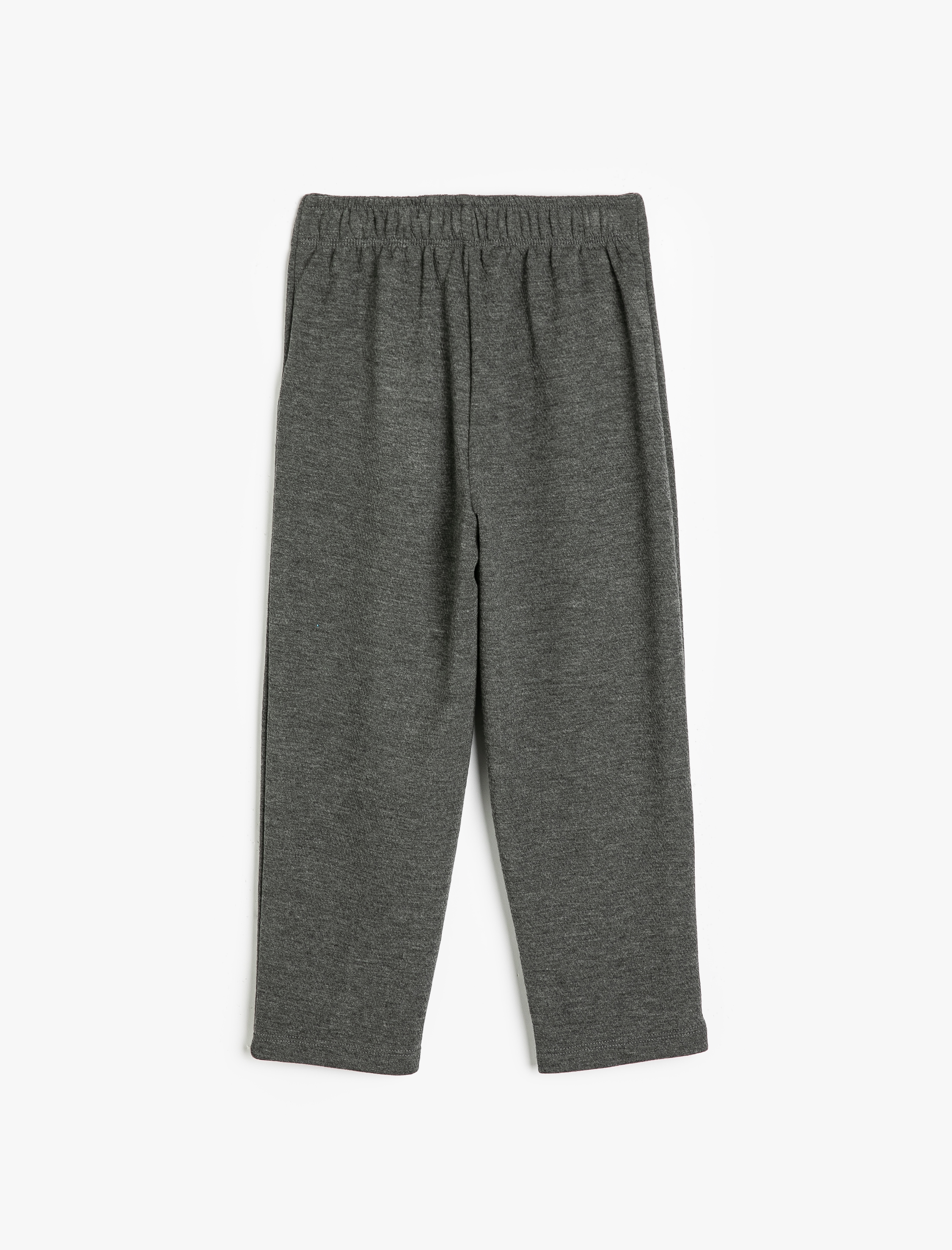  Kız Çocuk Beli Lastikli Pile Detaylı Viskon Karışımlı Basic Pantolon