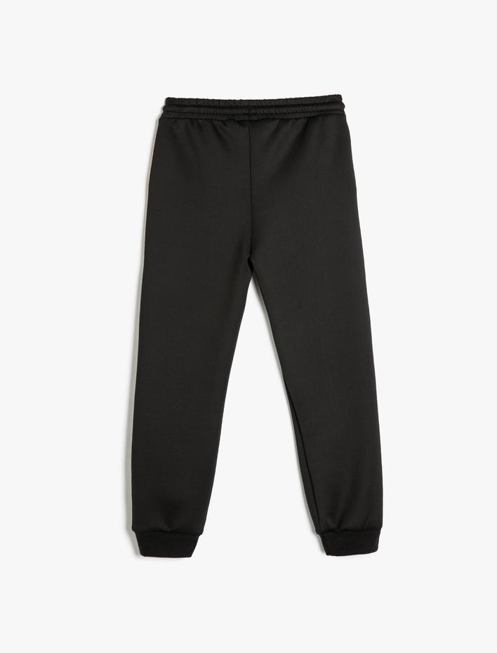 Erkek Çocuk Jogger Eşofman Altı Cep Detaylı Renk Bloklu Beli Bağlamalı