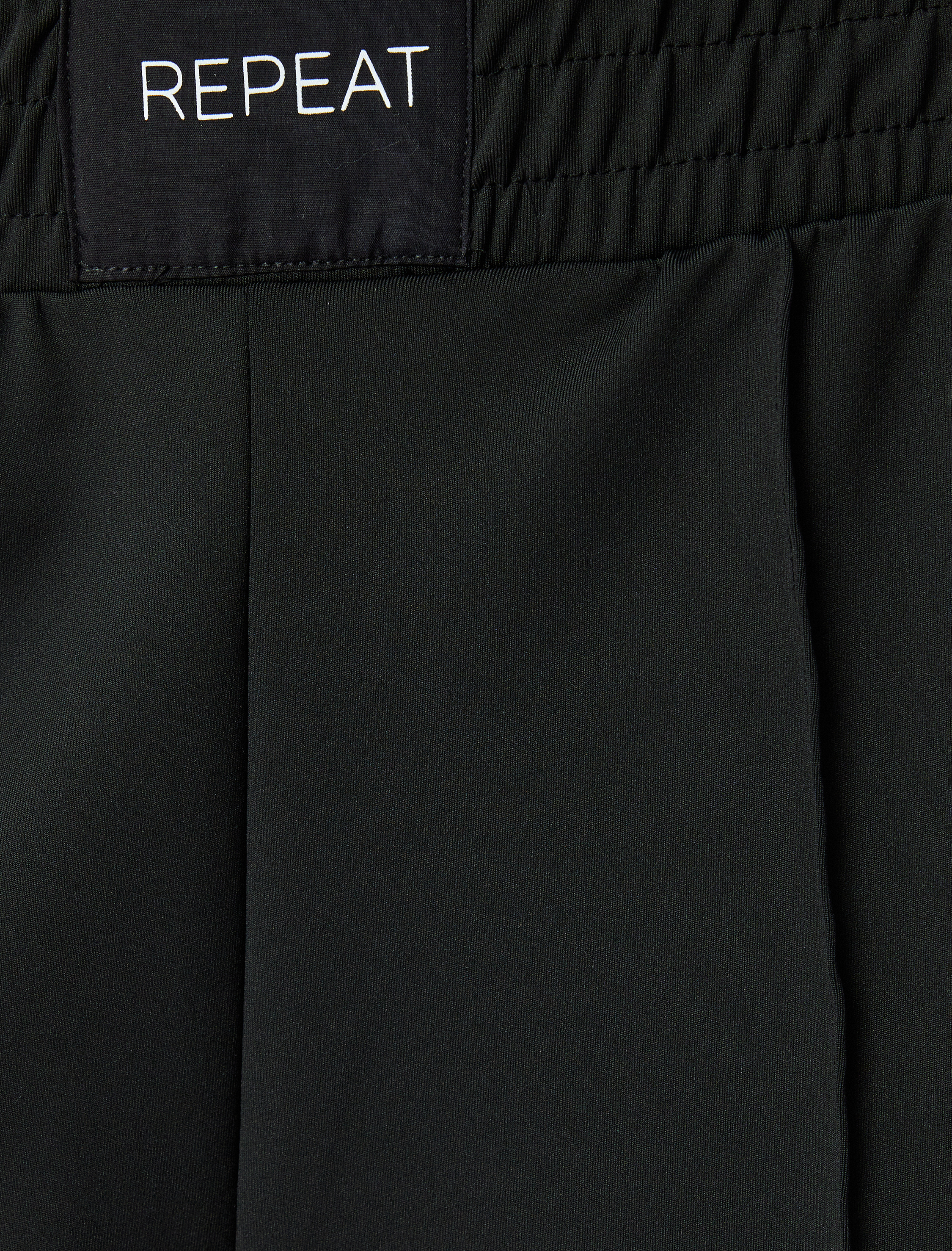 Geniş Paça Beli Lastikli Sloganlı Nervürlü Yüksek Bel Eşofman Pantolon İnterlok