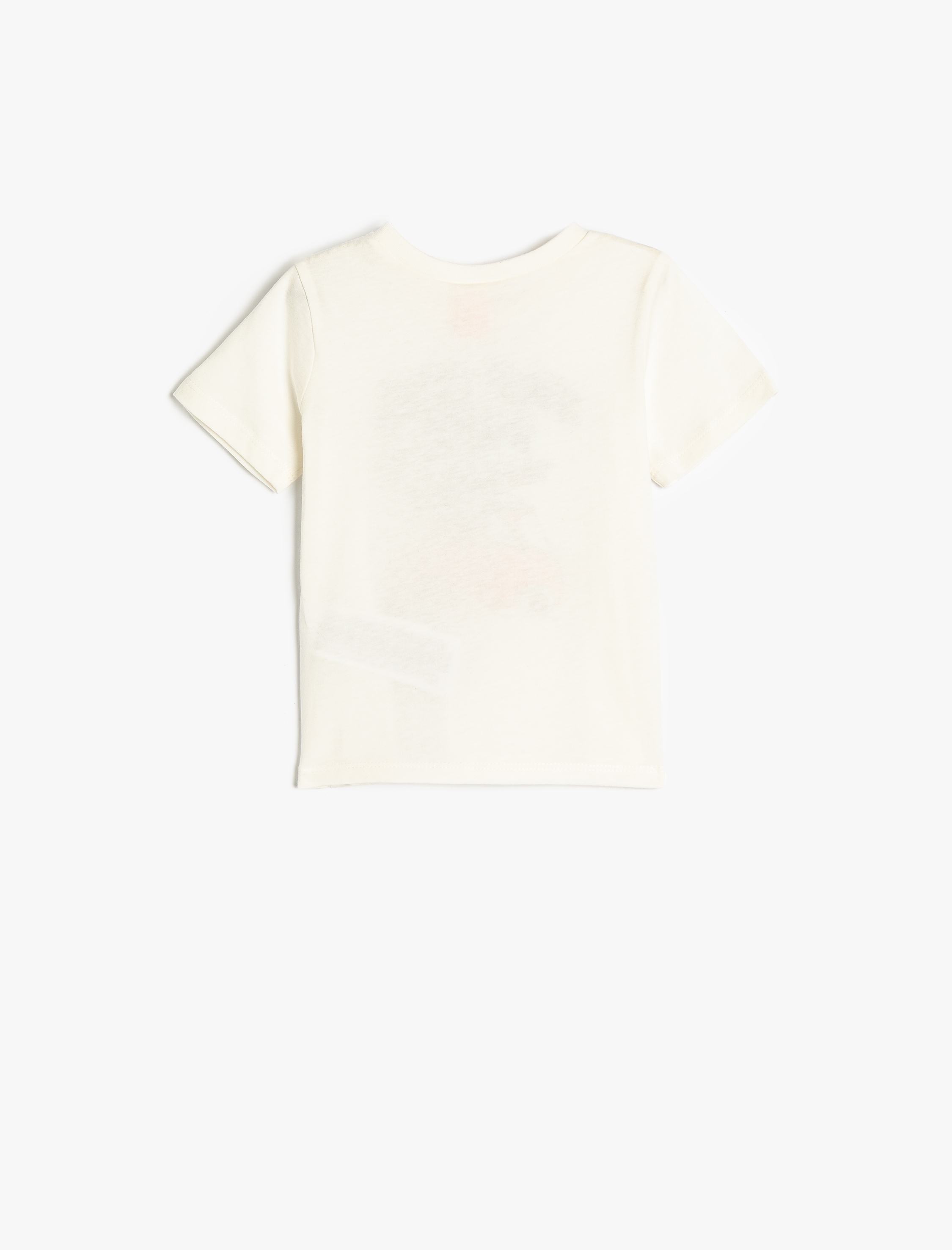  Erkek Bebek Tişört Baskılı Kısa Kollu Bisiklet Yaka Pamuklu