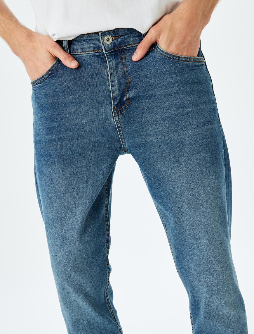   Normal Bel Slim Fit Jean Pantolon - Brad Jean