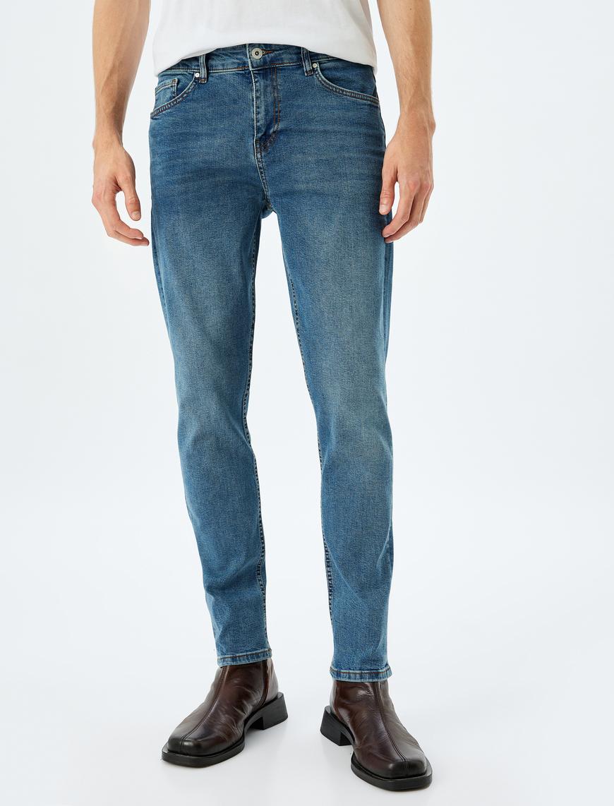   Normal Bel Slim Fit Jean Pantolon - Brad Jean