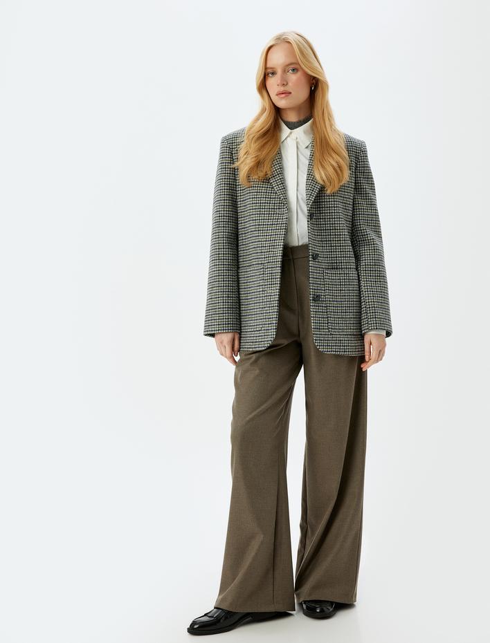  Cepli Kruvaze Oversize Blazer Ceket