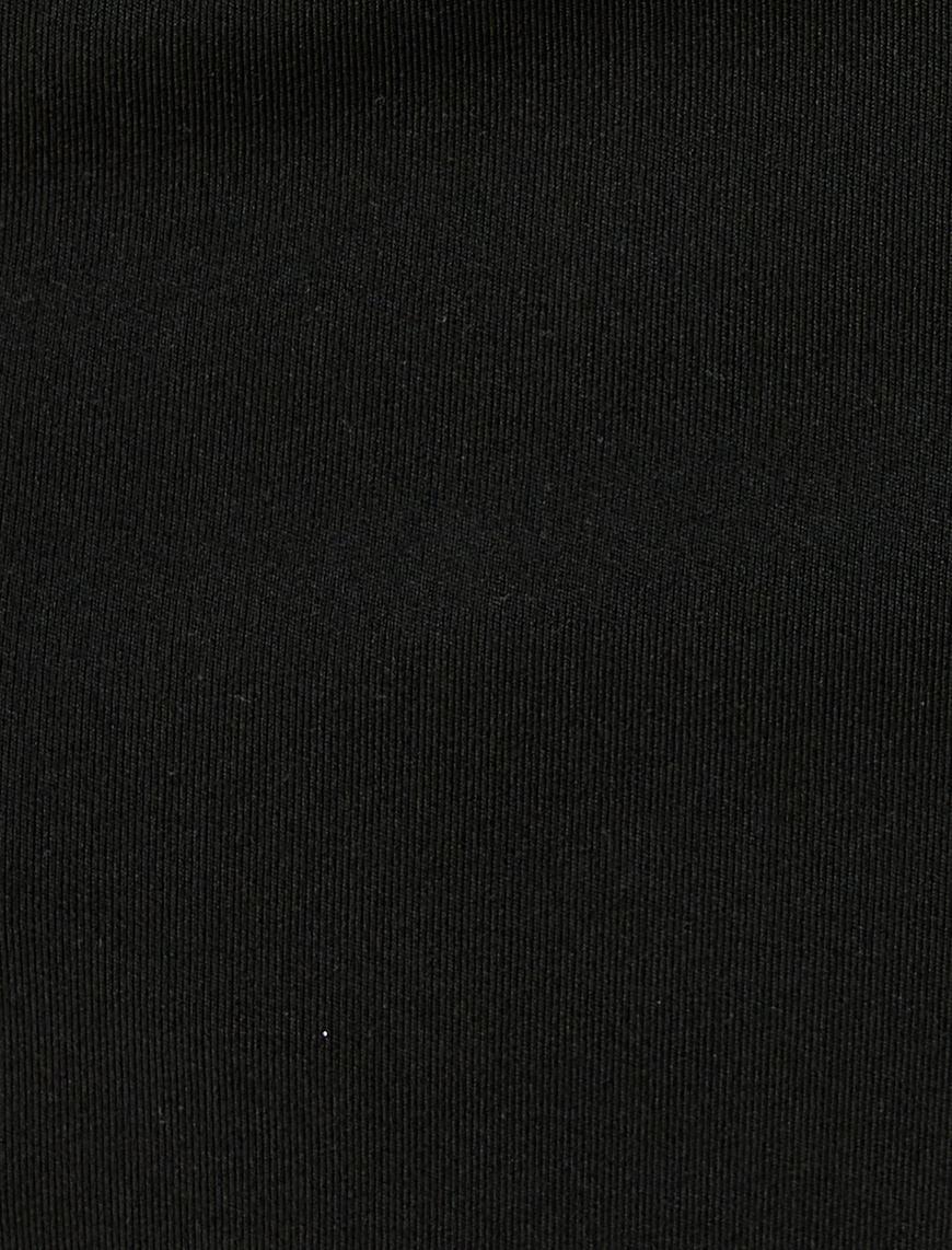   Beli Bağcıklı Slogan Baskılı Cepli Jogger Spor Eşofman Altı