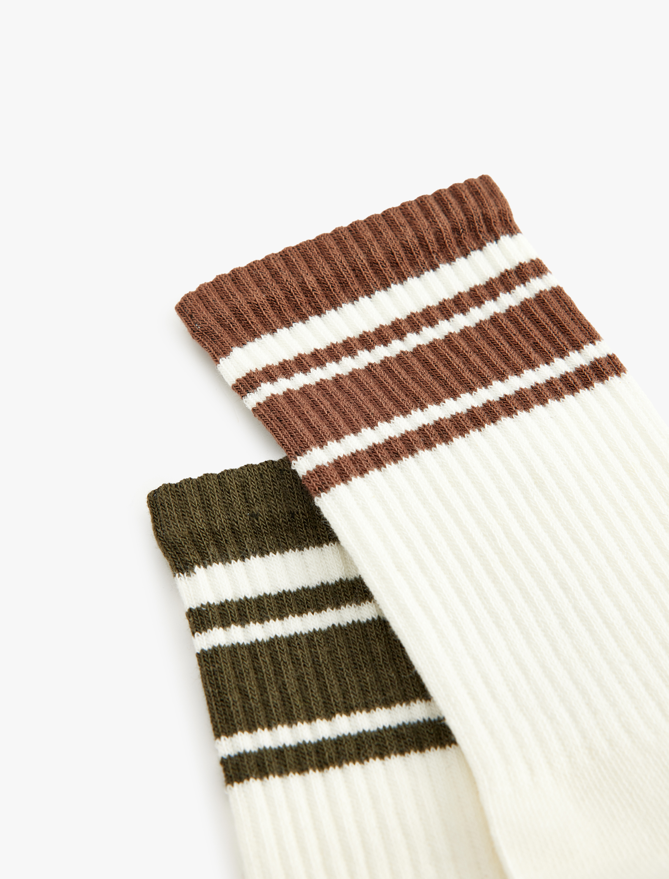  Kadın 2'li Tenis Soket Çorap Seti Çok Renkli