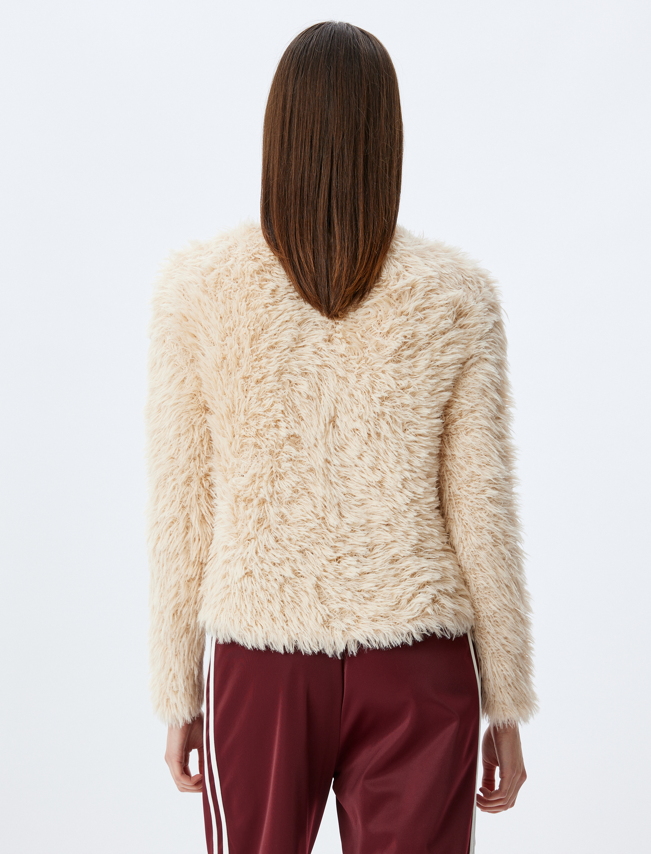   Koton X İnji -  Bağlama Detaylı Peluş Hırka