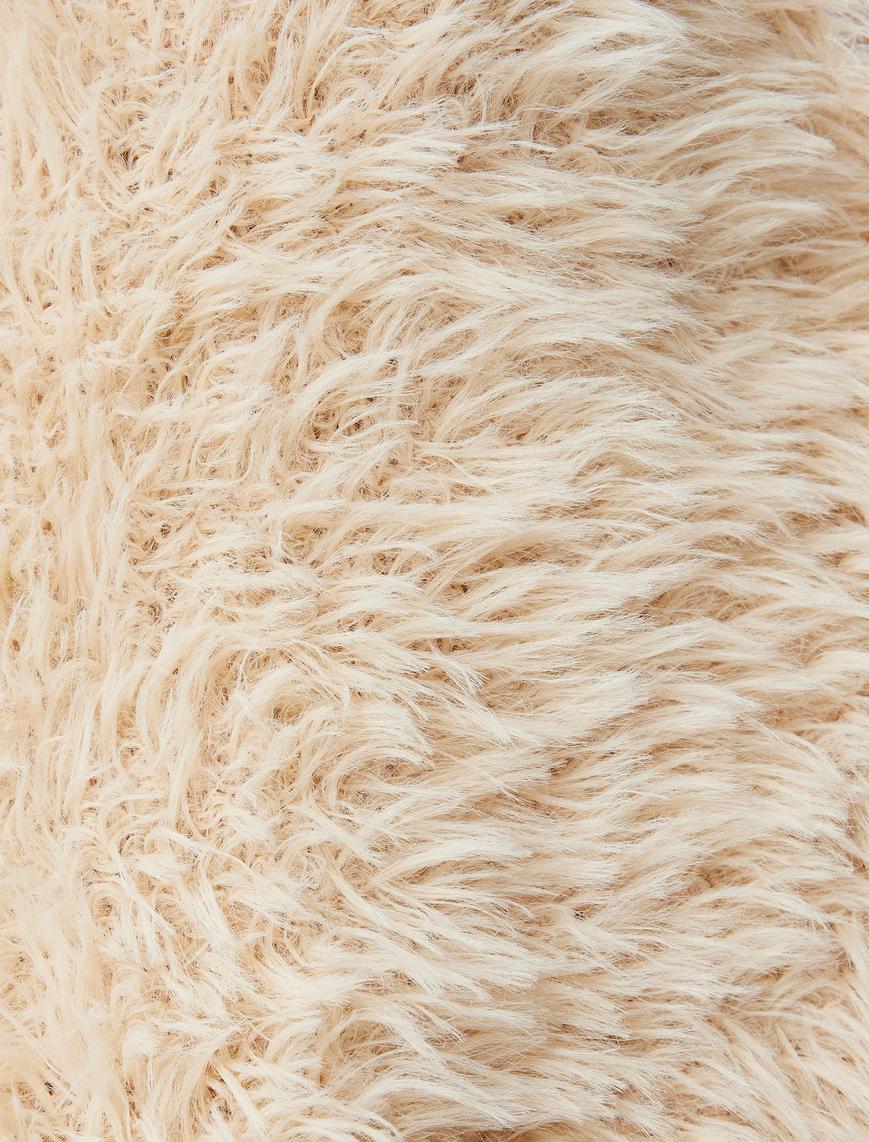   Koton X İnji -  Bağlama Detaylı Peluş Hırka