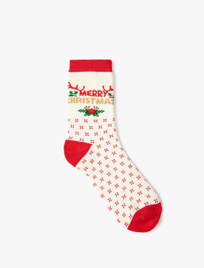 Kadın Havlu Soket Yılbaşı Çorabı