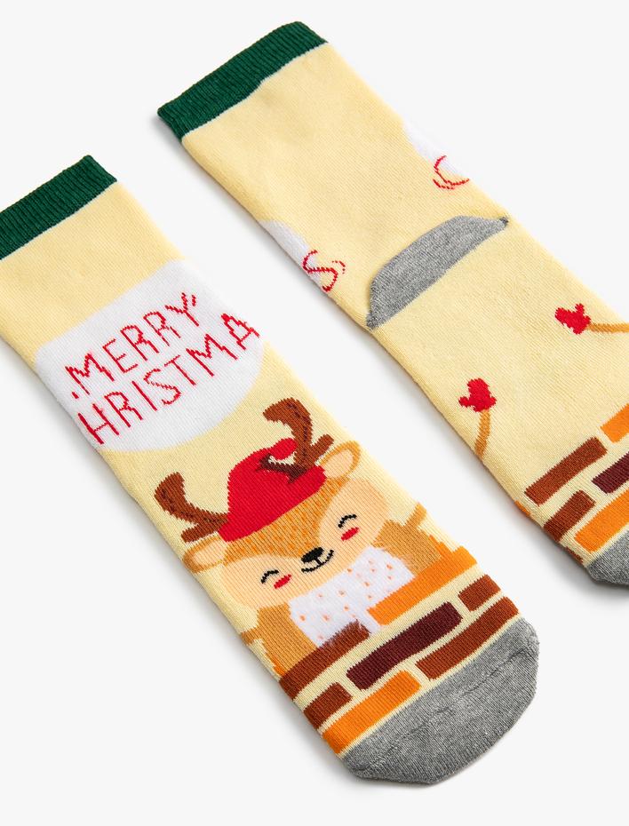 Kadın Havlu Soket Yılbaşı Çorabı