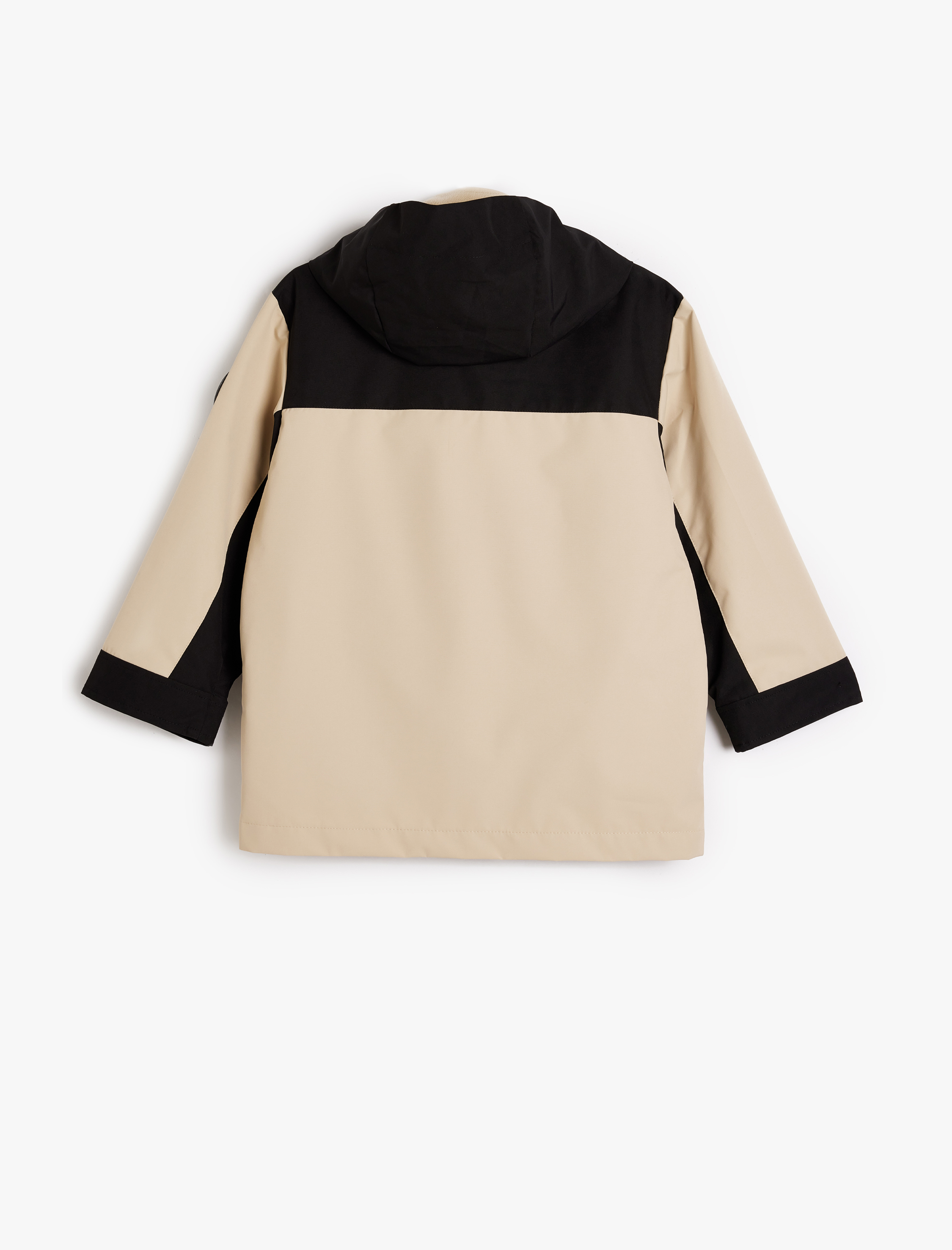  Erkek Çocuk Kapşonlu Cep Detaylı Rüzgar Kapaklı Su İtici Kayak Montu ve Polar Yelek