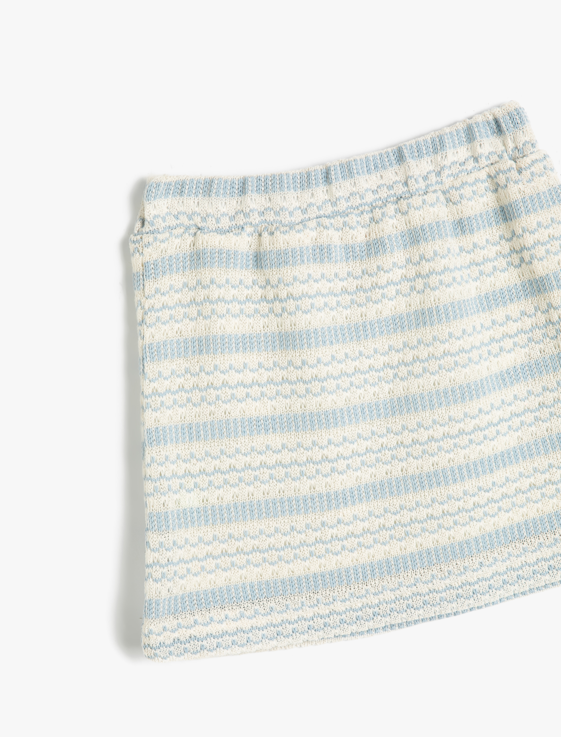 Kız Çocuk Örme Etek Beli Lastikli