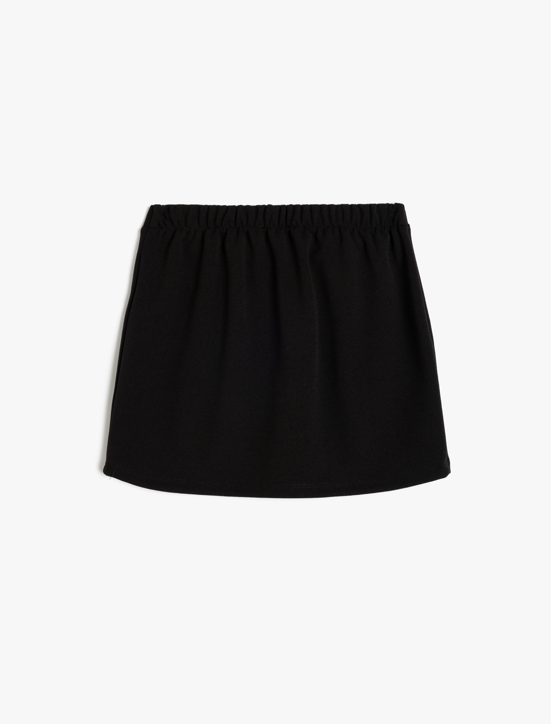  Kız Çocuk Taş Detaylı Yüksek Belli Esnek Kumaş Etek