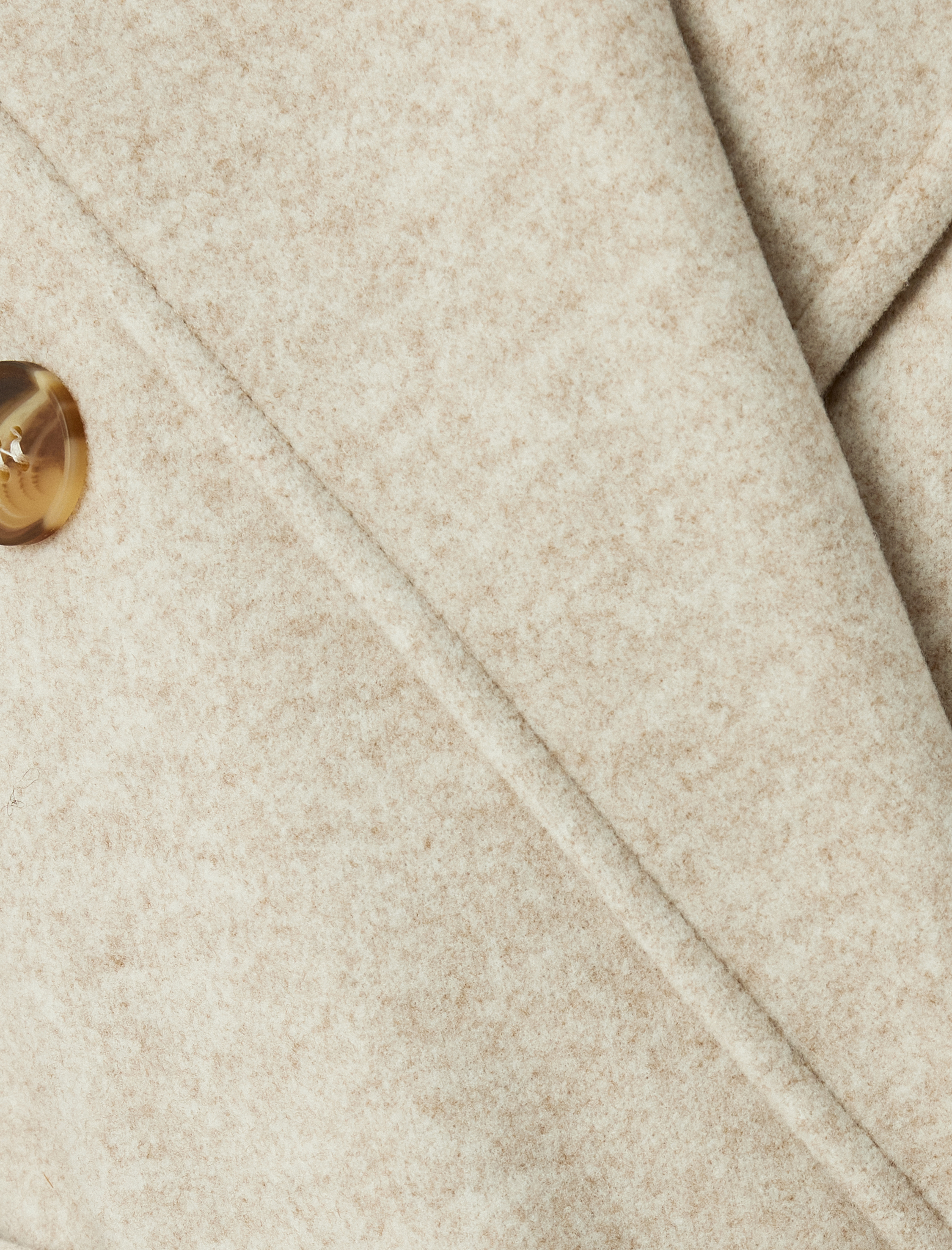   Cepli Kemerli Kruvaze Ekstra Uzun Kaşe Kaban