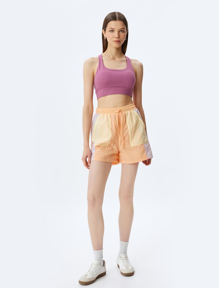  Çapraz Sırt Askılı Slim Fit Yumuşak Tuşe Sporcu Sütyeni