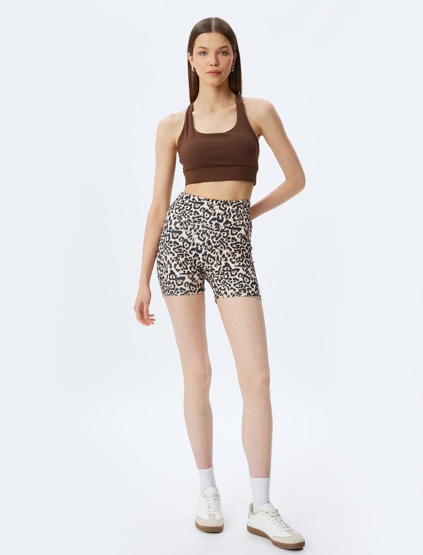   Çapraz Sırt Askılı Slim Fit Yumuşak Tuşe Sporcu Sütyeni