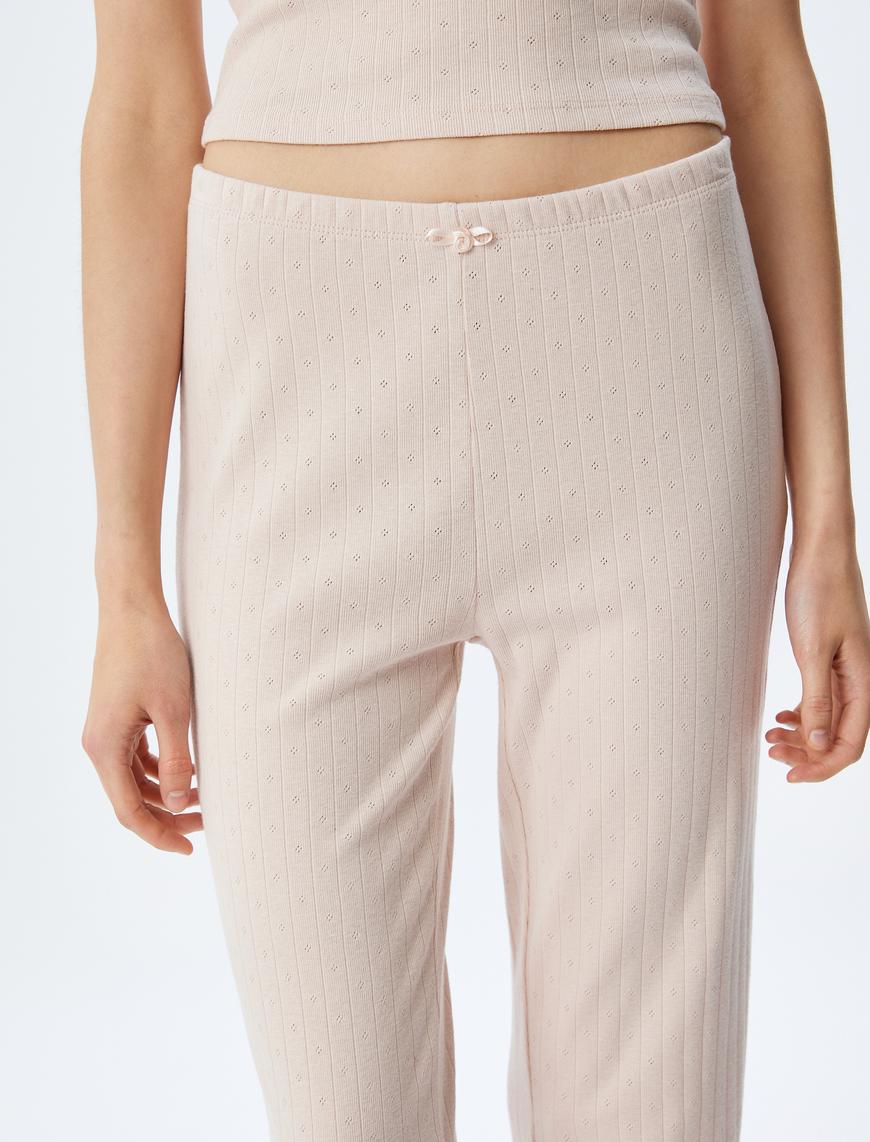  Rahat Kalıp Pamuklu Örme Pijama Altı