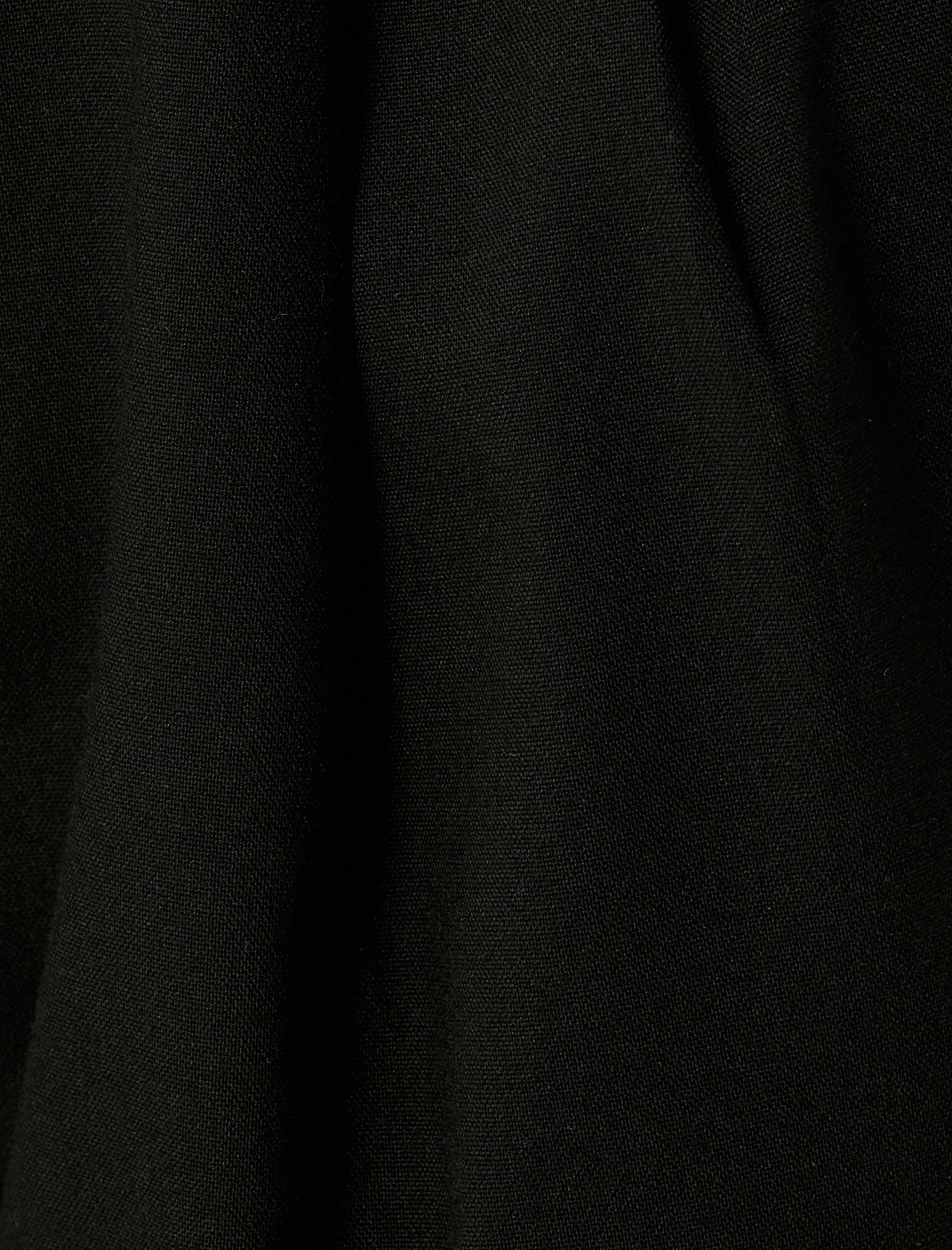   Çift Bel Detaylı Cepli Pile Detaylı Geniş Paça Kumaş Pantolon