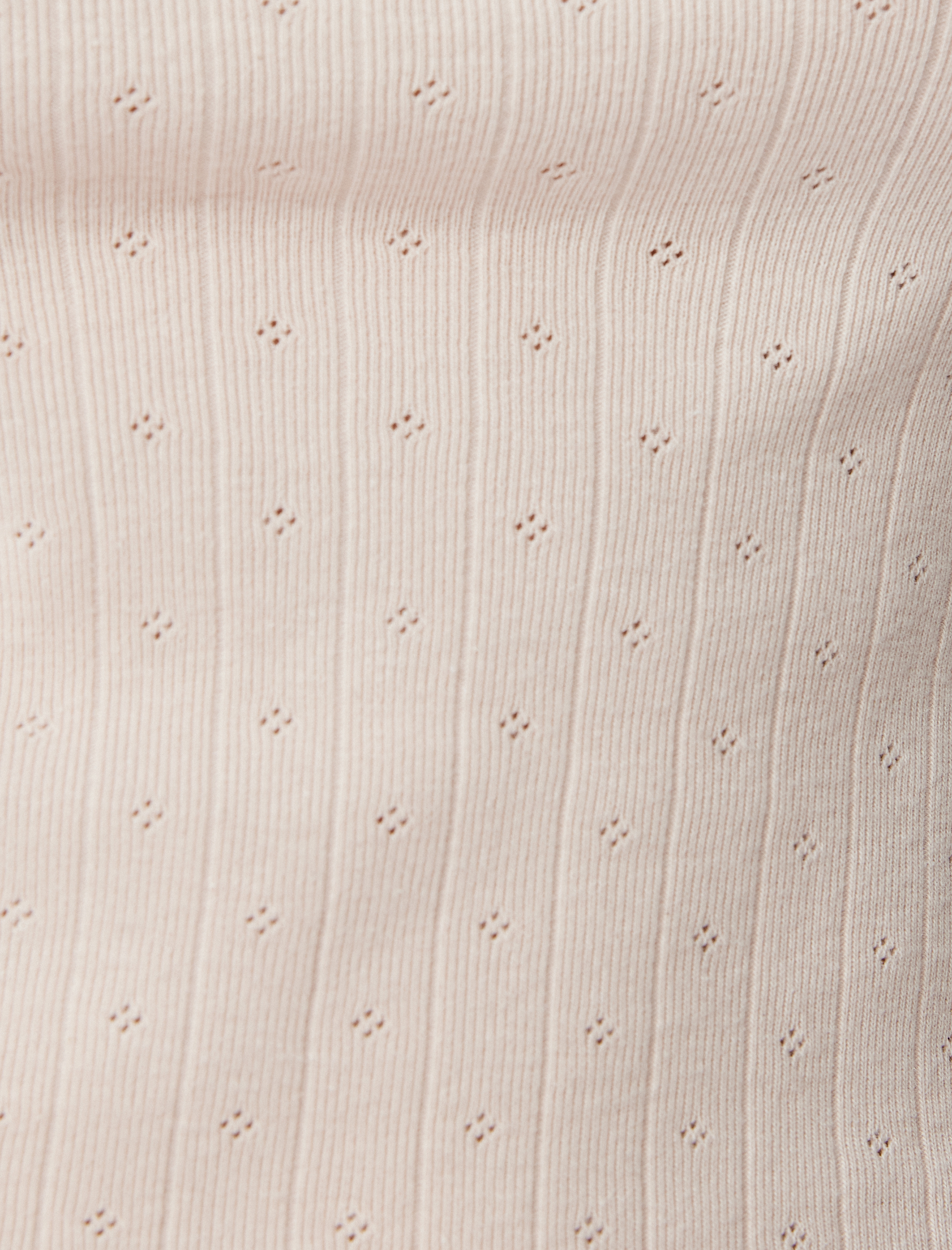   Pamuklu Örme Crop Askılı Pijama Üstü