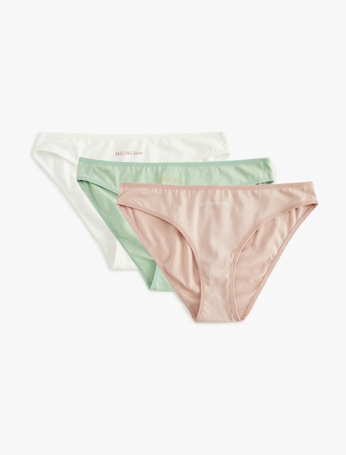 Pamuklu 3'lü Brief Külot Paketi