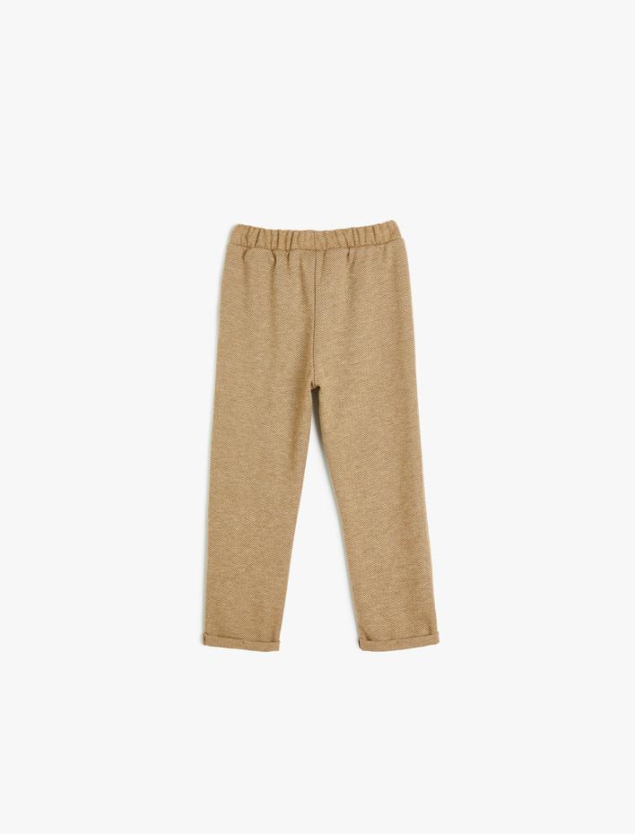 Erkek Bebek Jogger Eşofman Altı Beli Bağlamalı Pamuk Karışımlı