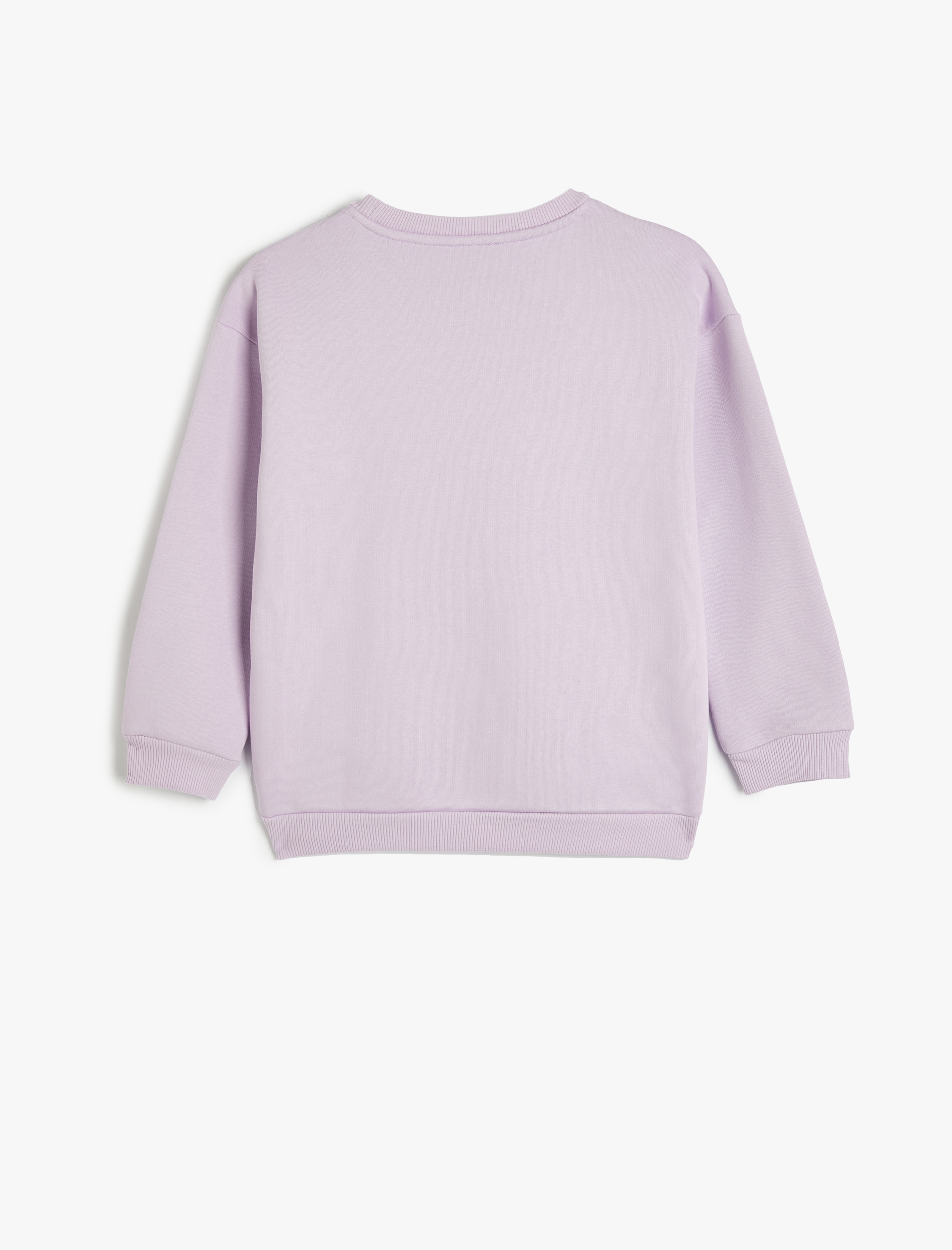  Kız Çocuk Mickey Mouse ve Daisy Duck Sweatshirt Lisanslı Uzun Kollu Bisiklet Yaka Şardonlu