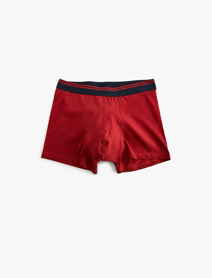   Yılbaşı Temalı Baskılı Skinny Fit Pamuklu 2'li Boxer Seti