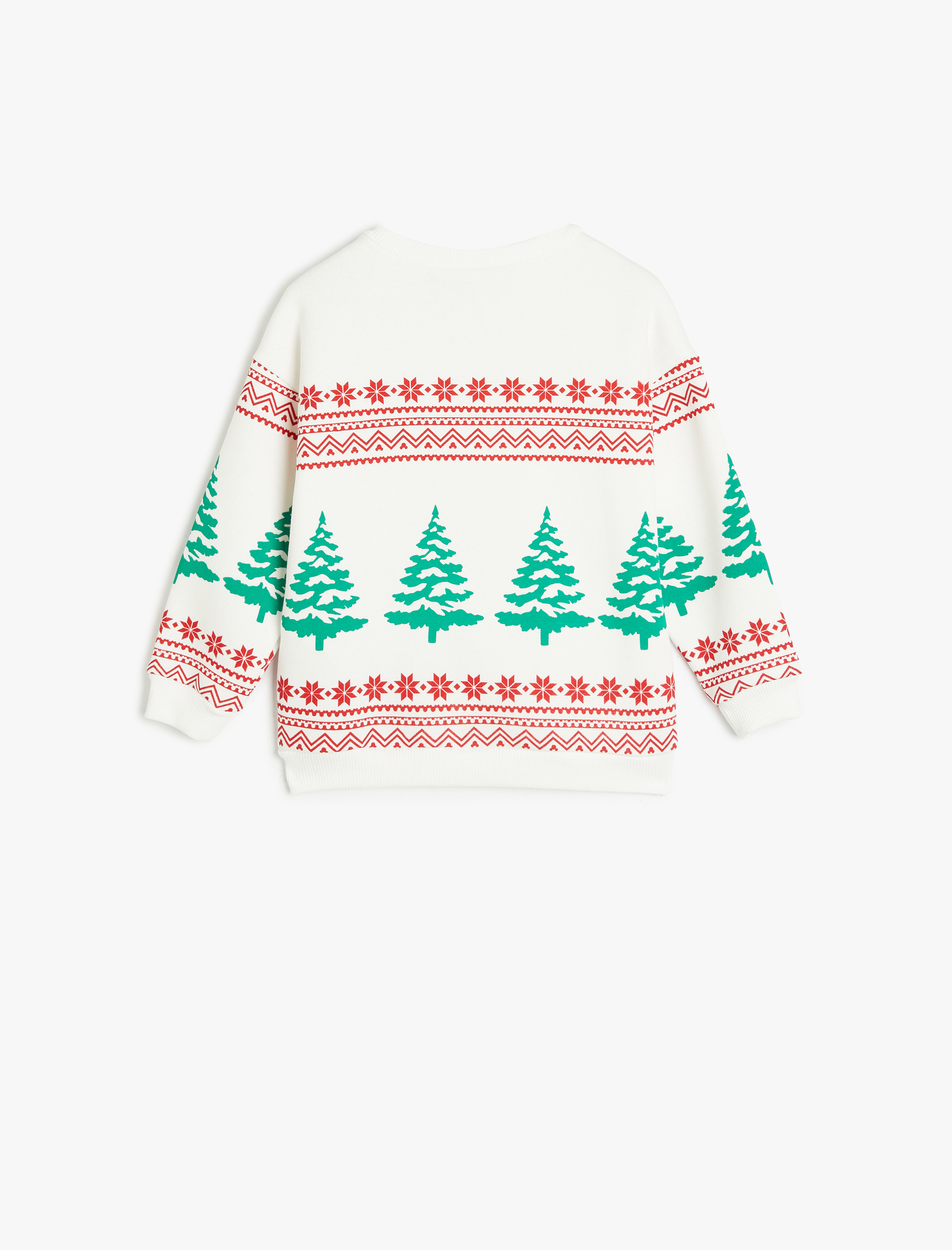  Erkek Bebek Mickey Mouse Baskılı Pamuklu Şardonlu Uzun Kollu Sweatshirt