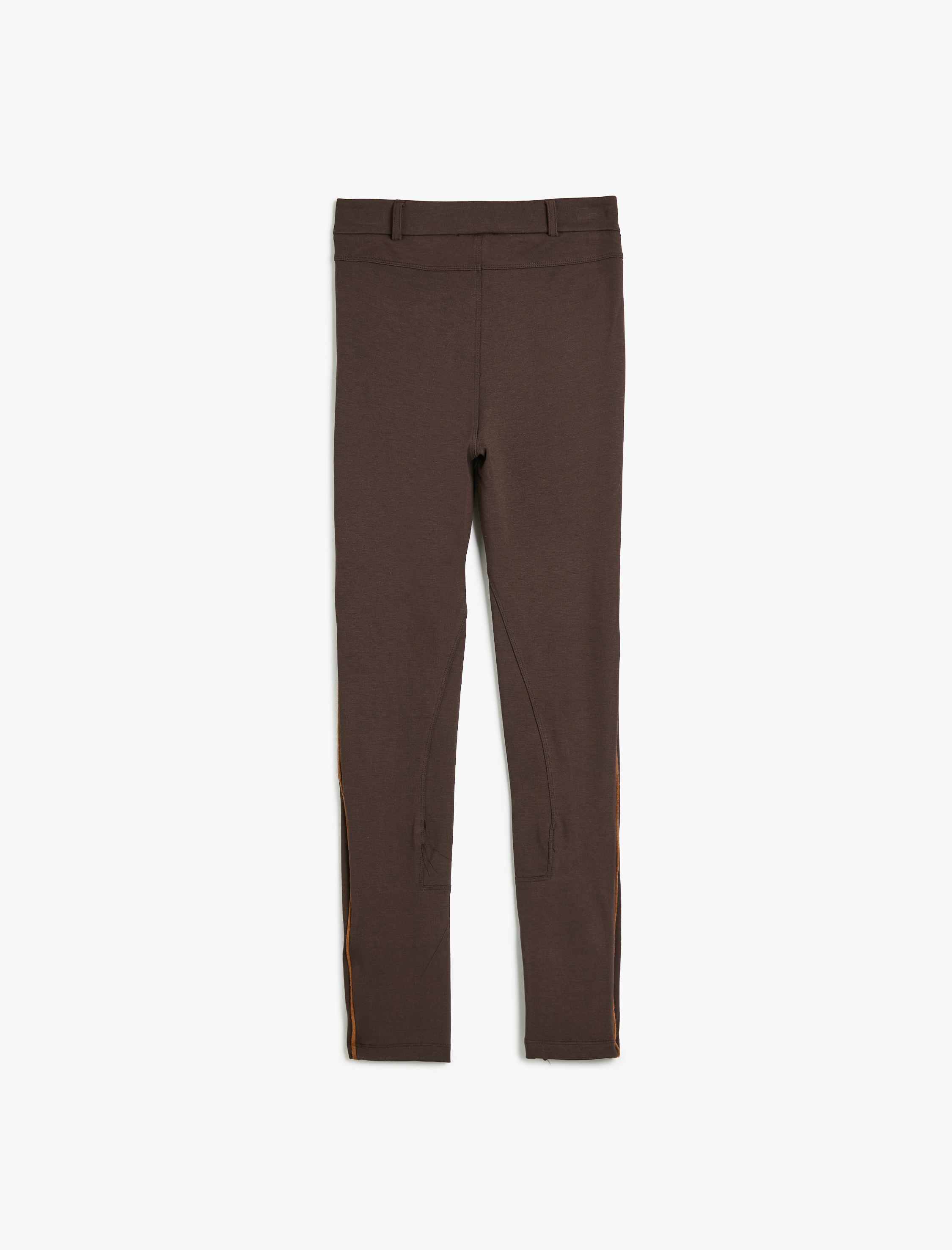  Kız Çocuk Beli Lastikli Cep Detaylı Viskon Karışımlı Basic Tayt