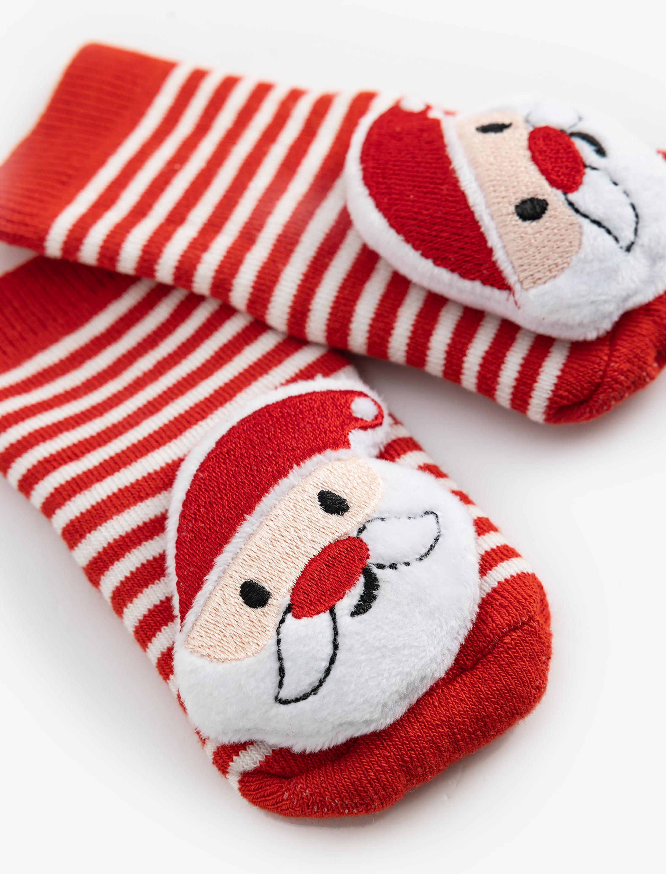  Erkek Bebek Noel Baba Detaylı Yılbaşı Çorabı