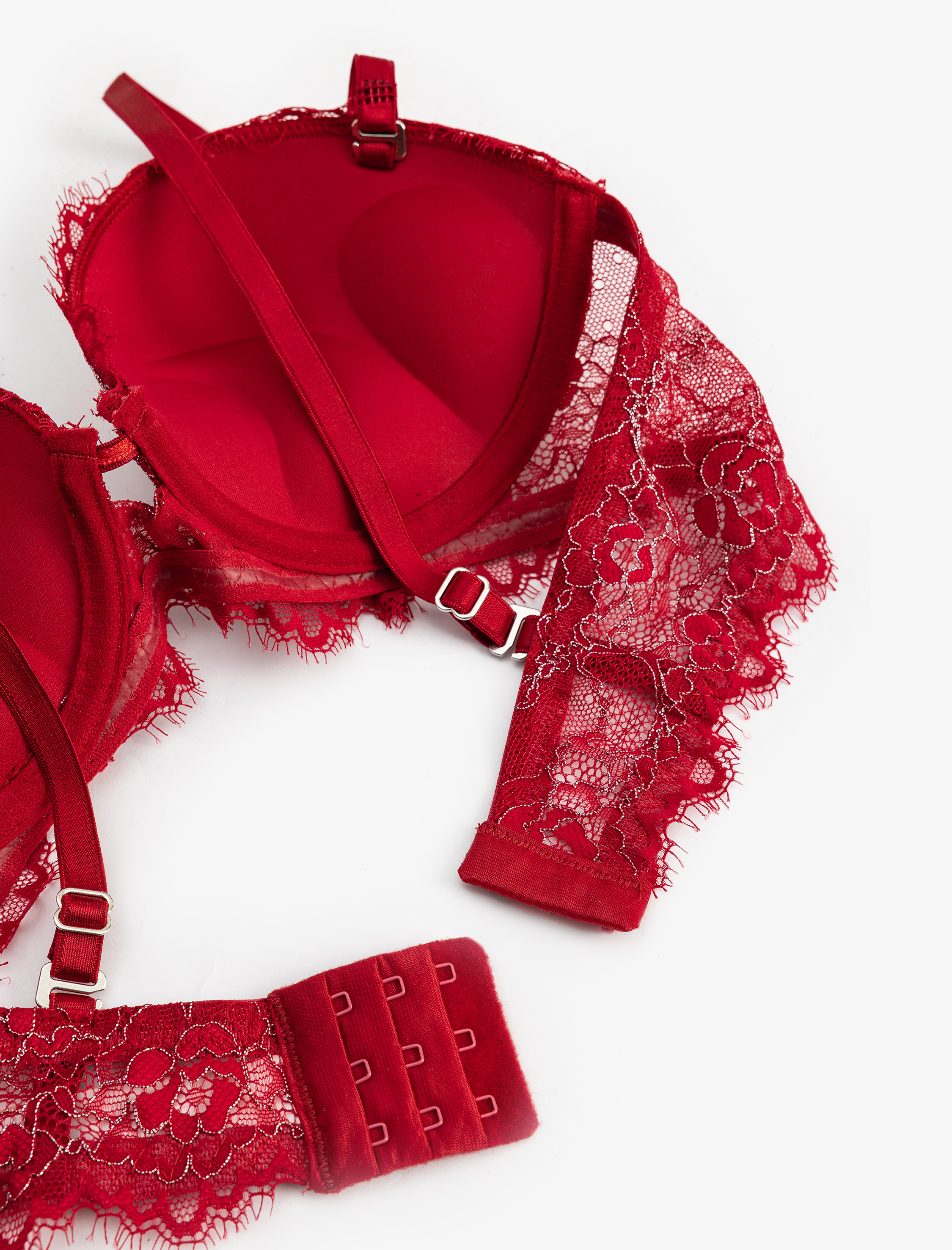   Destekli Dolgulu Dantelli Sütyen