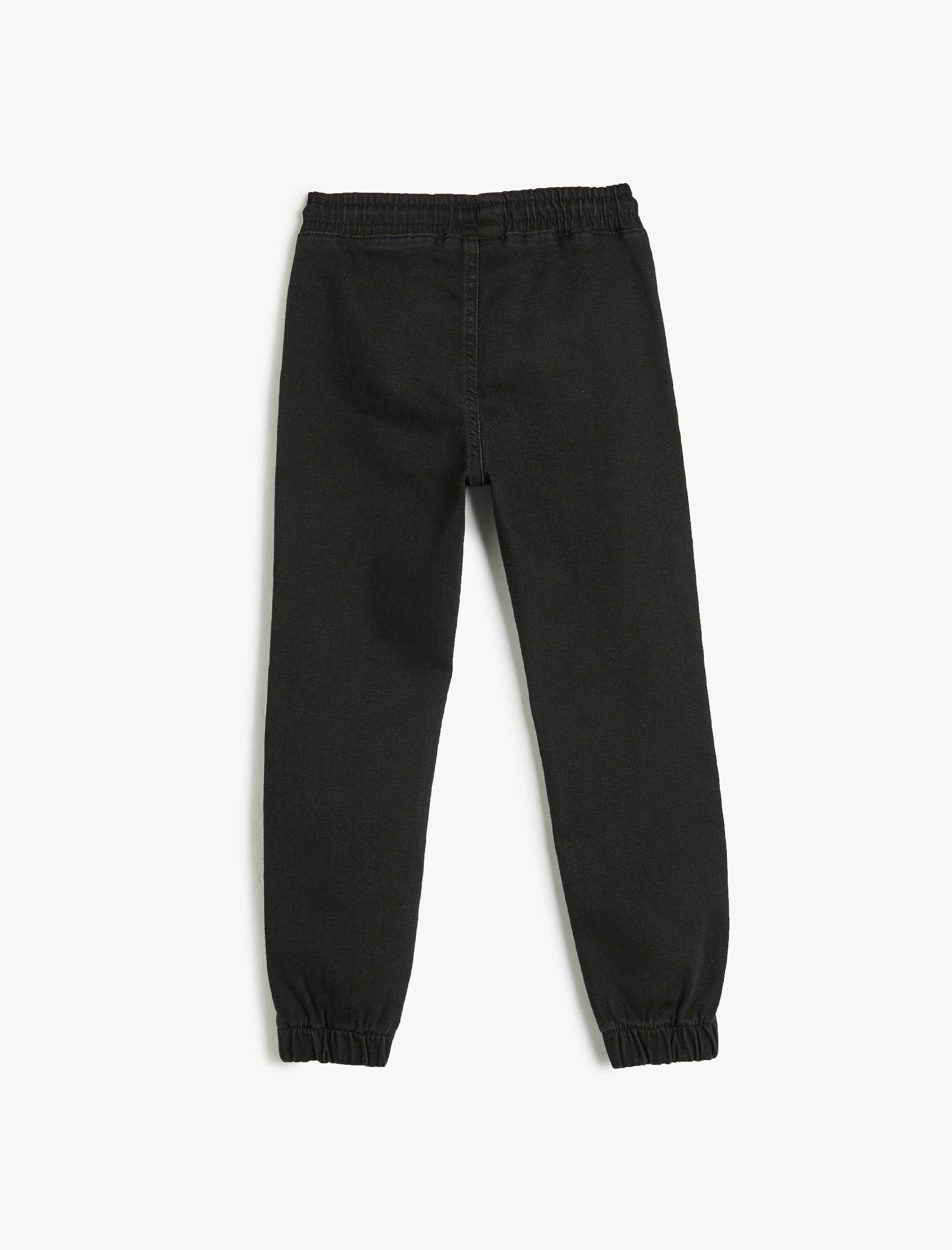  Erkek Çocuk Kot Pantolon Jogger Beli Lastikli Cepli Pamuklu - Jegging Jean