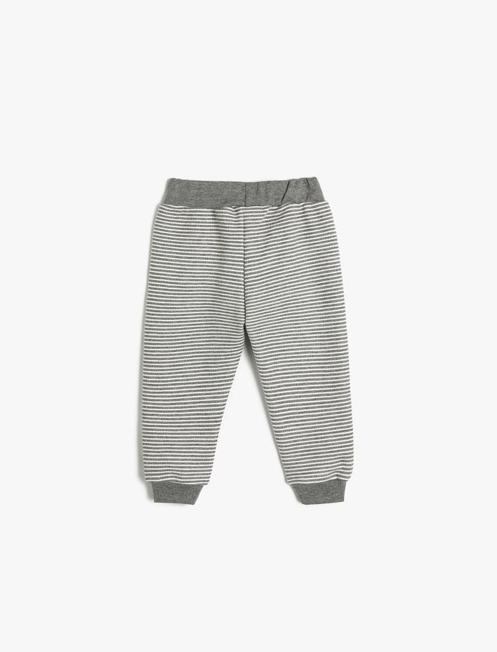 Erkek Bebek Jogger Eşofman Altı Beli Bağlamalı Pamuk Karışımlı